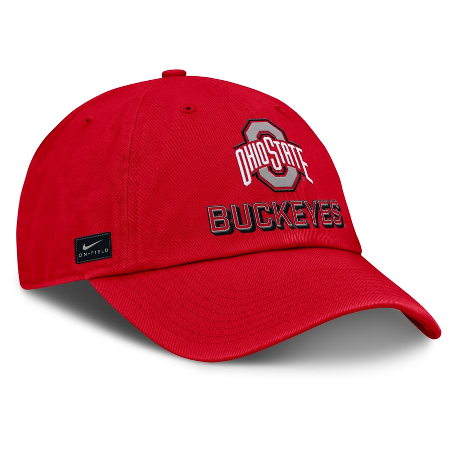 Men's Nike Scarlet Ohio State Buckeyes 2025 On-Field Club Adjustable Hat