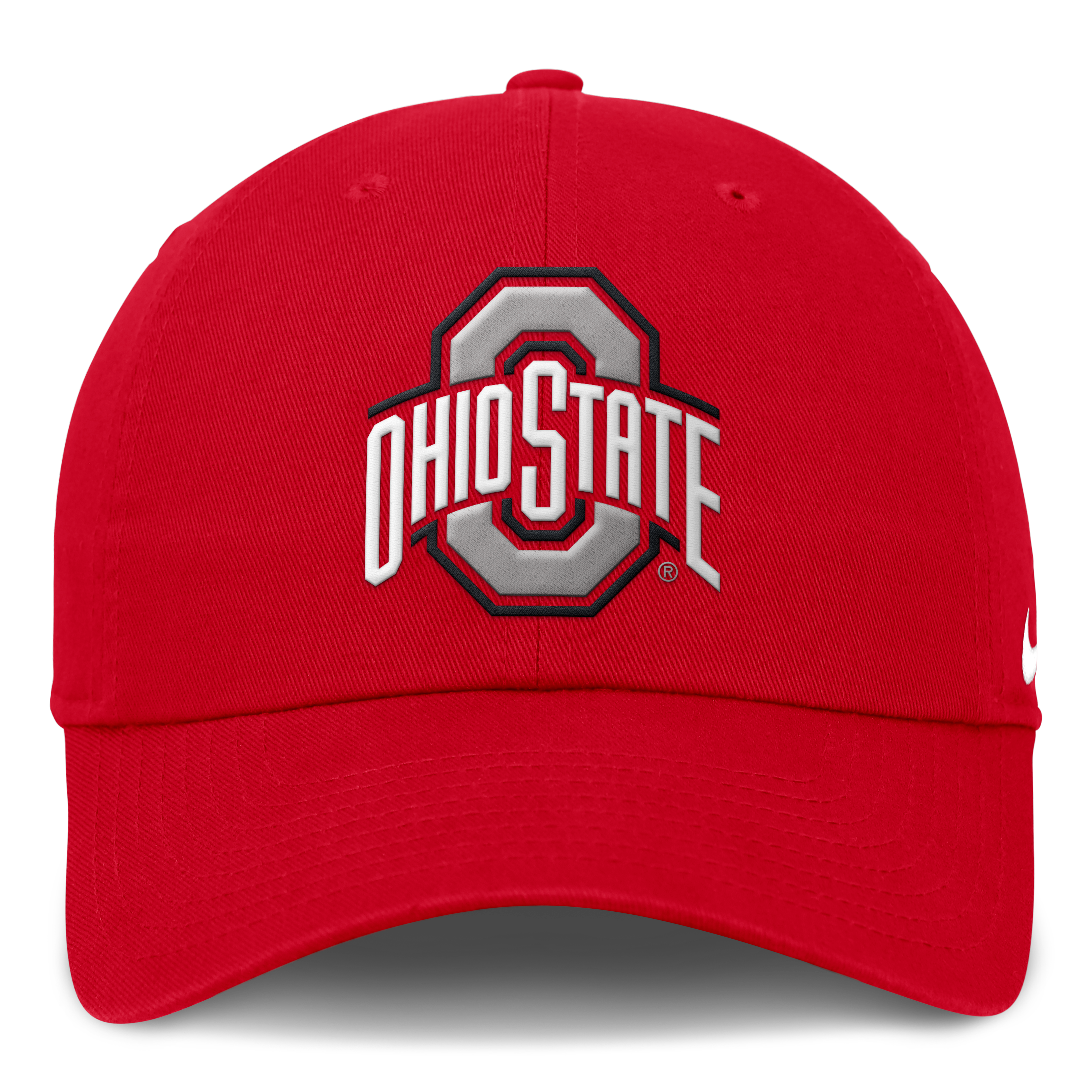Casquette ajustable Nike Scarlet Ohio State Buckeyes Club Dri-FIT pour homme