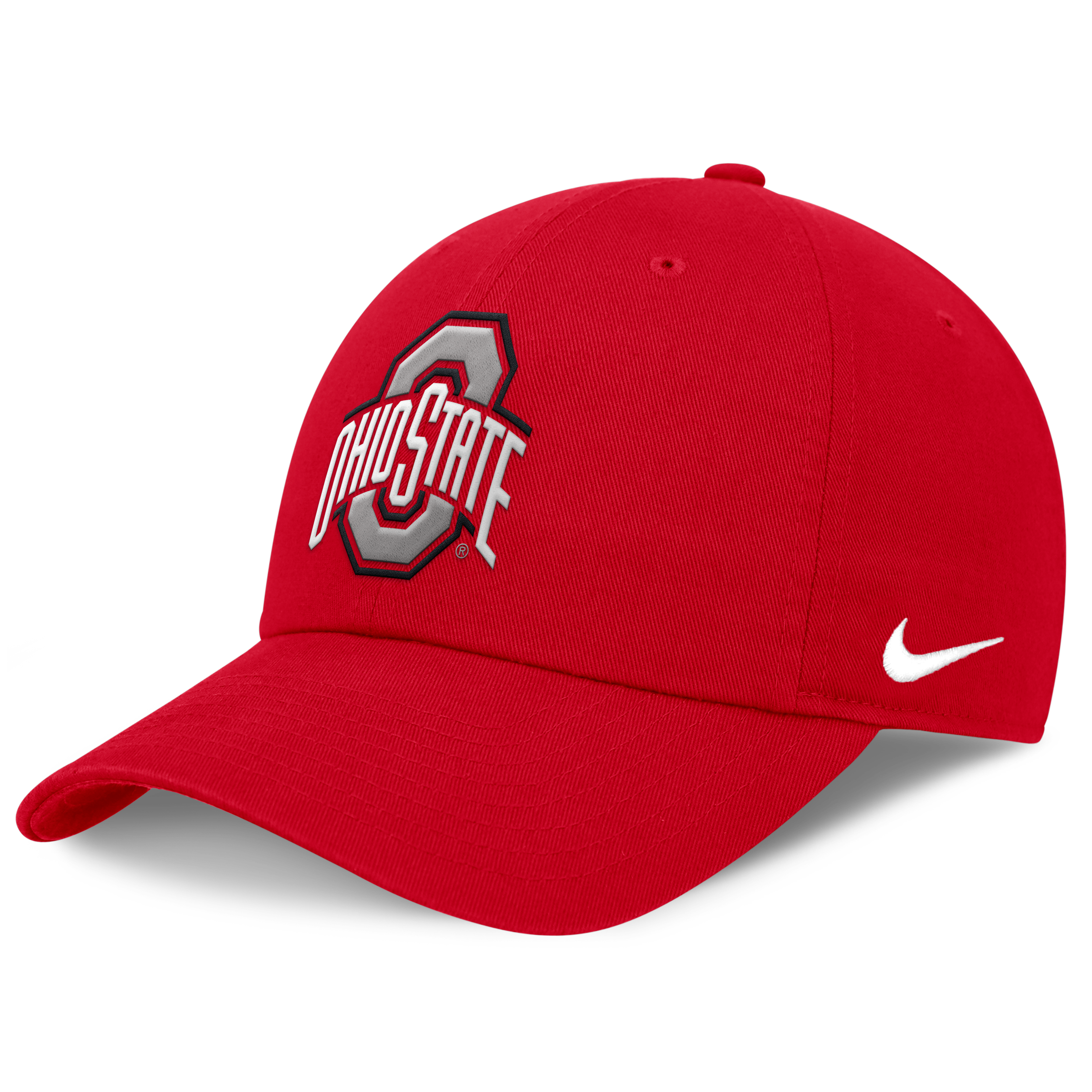 Casquette ajustable Nike Scarlet Ohio State Buckeyes Club Dri-FIT pour homme