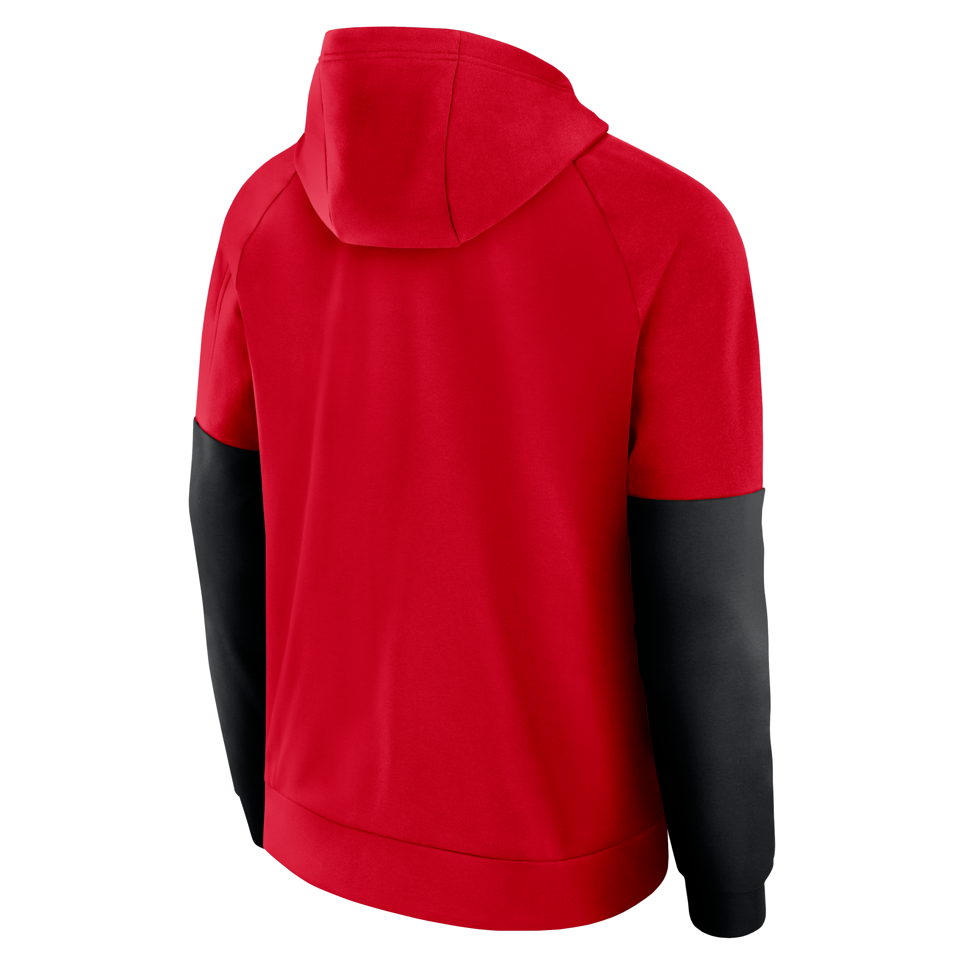 Sweat à capuche zippé Nike Scarlet Ohio State Buckeyes Primetime Primary Logo Therma-FIT Raglan pour homme