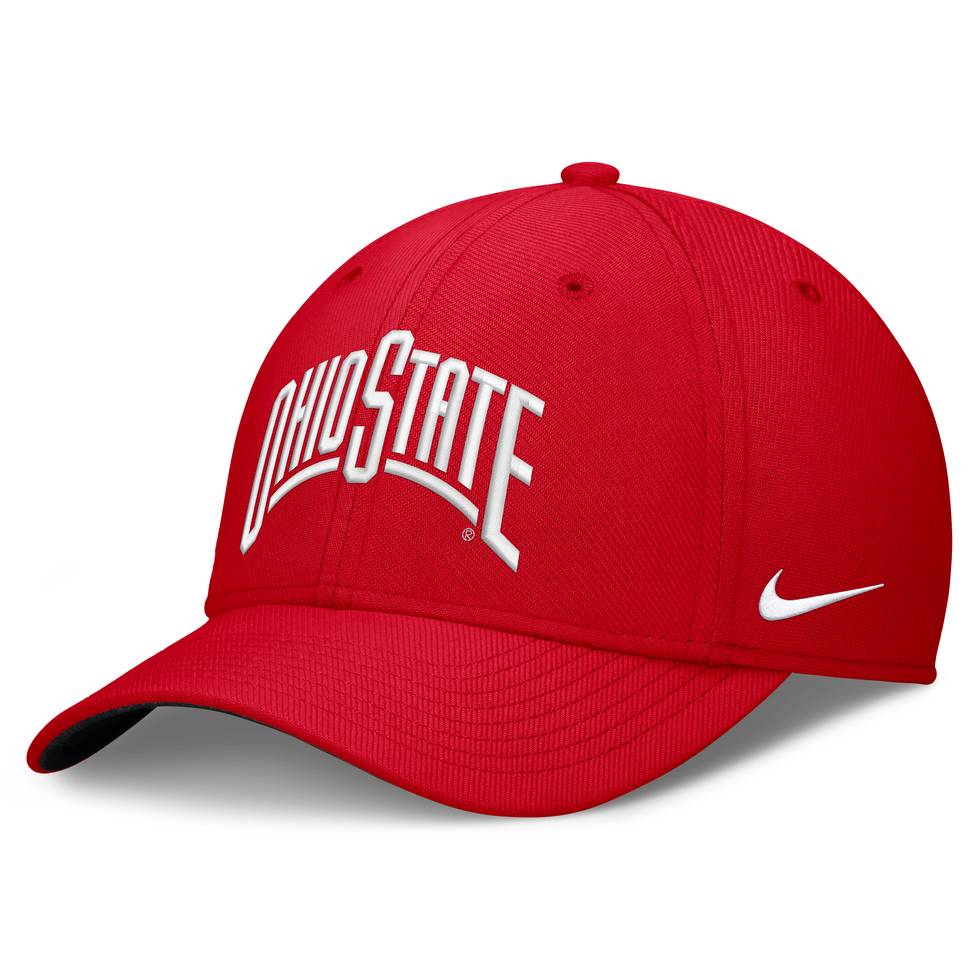 Casquette Nike Scarlet Ohio State Buckeyes Primetime Team Rise Dri-FIT Flex pour homme