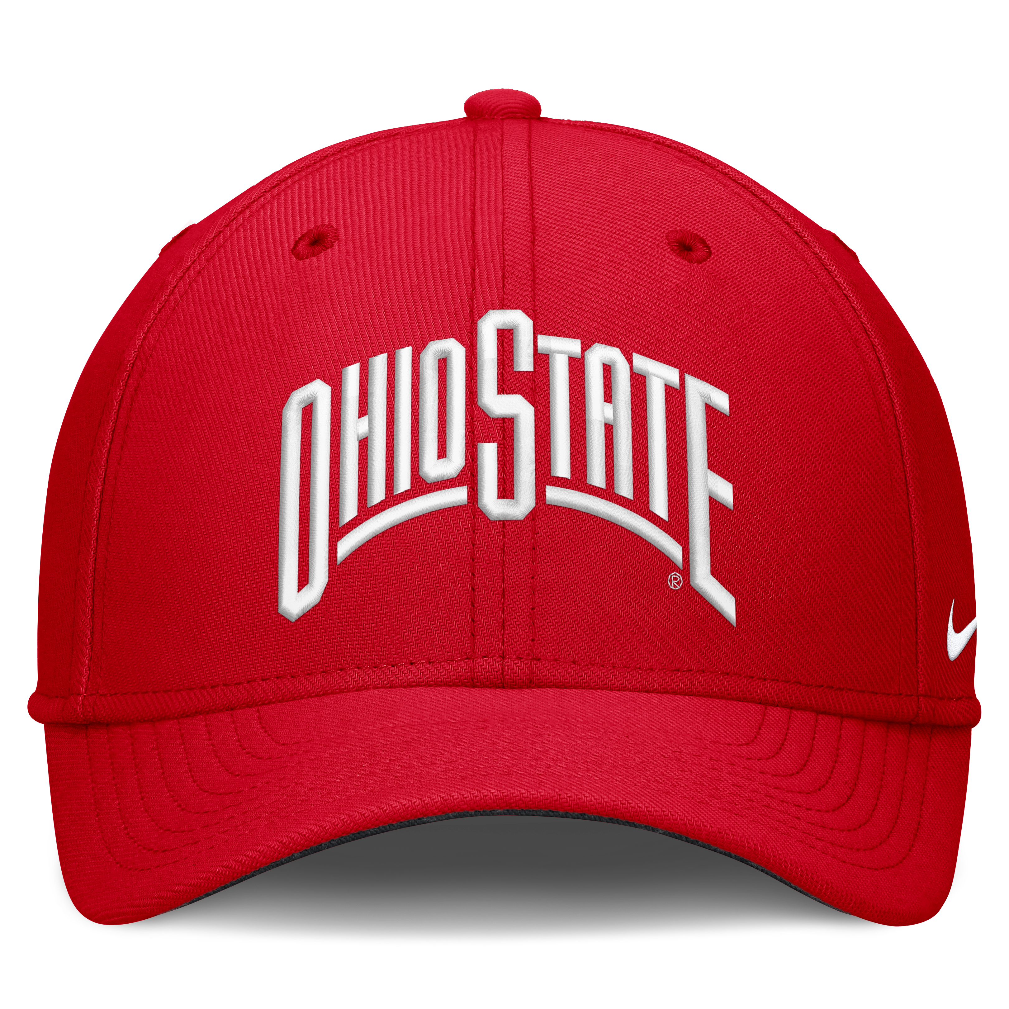 Casquette Nike Scarlet Ohio State Buckeyes Primetime Team Rise Dri-FIT Flex pour homme