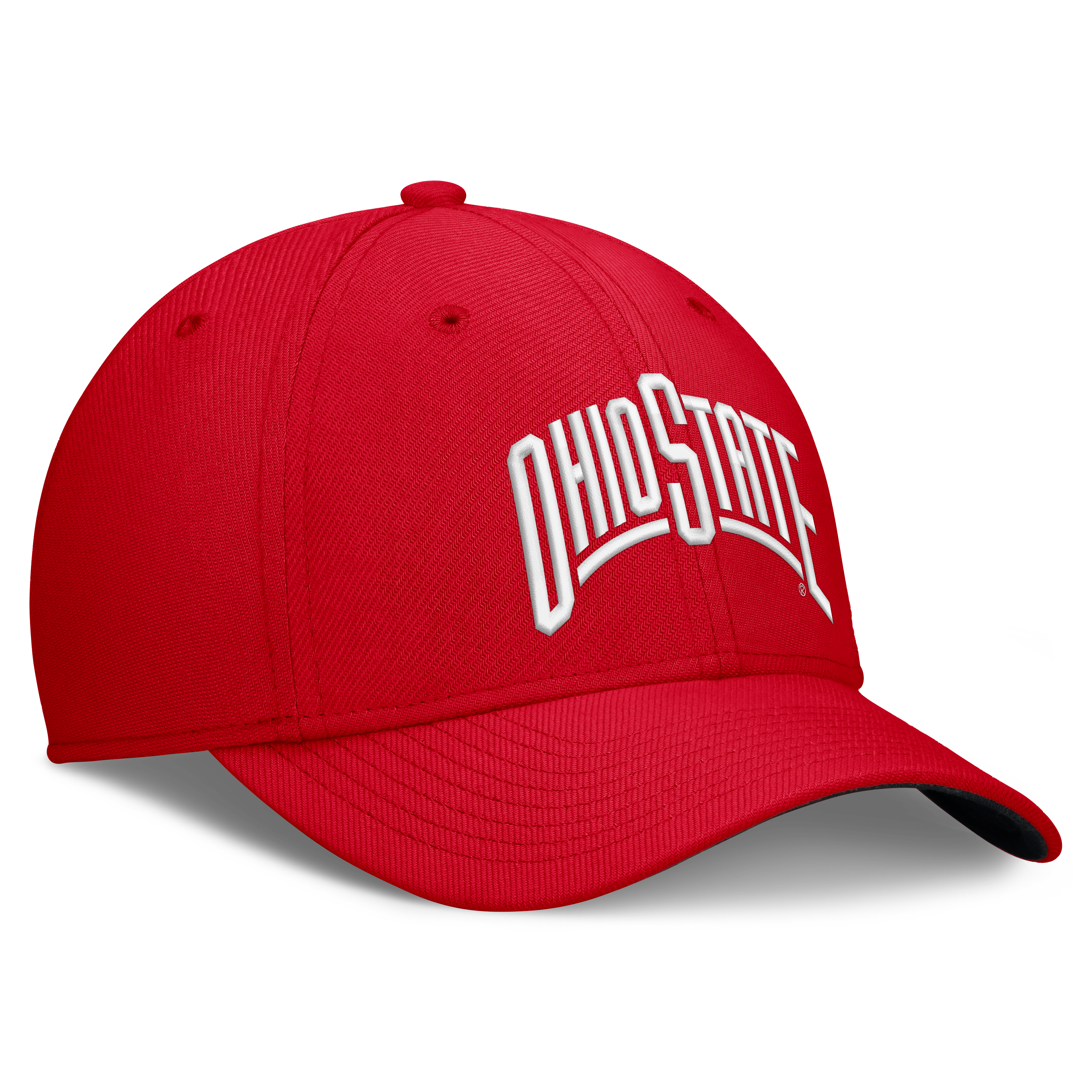 Casquette Nike Scarlet Ohio State Buckeyes Primetime Team Rise Dri-FIT Flex pour homme