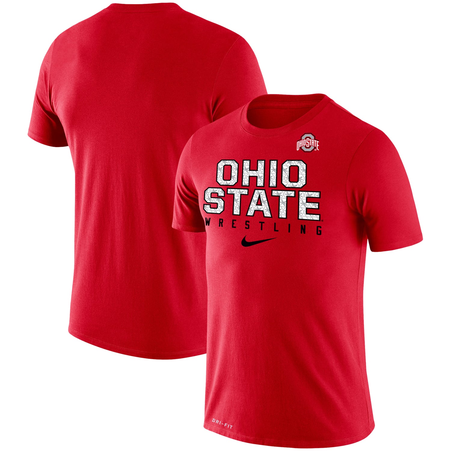 Men's Nike Scarlet Ohio State Buckeyes Wrestling Legend Slim Fit