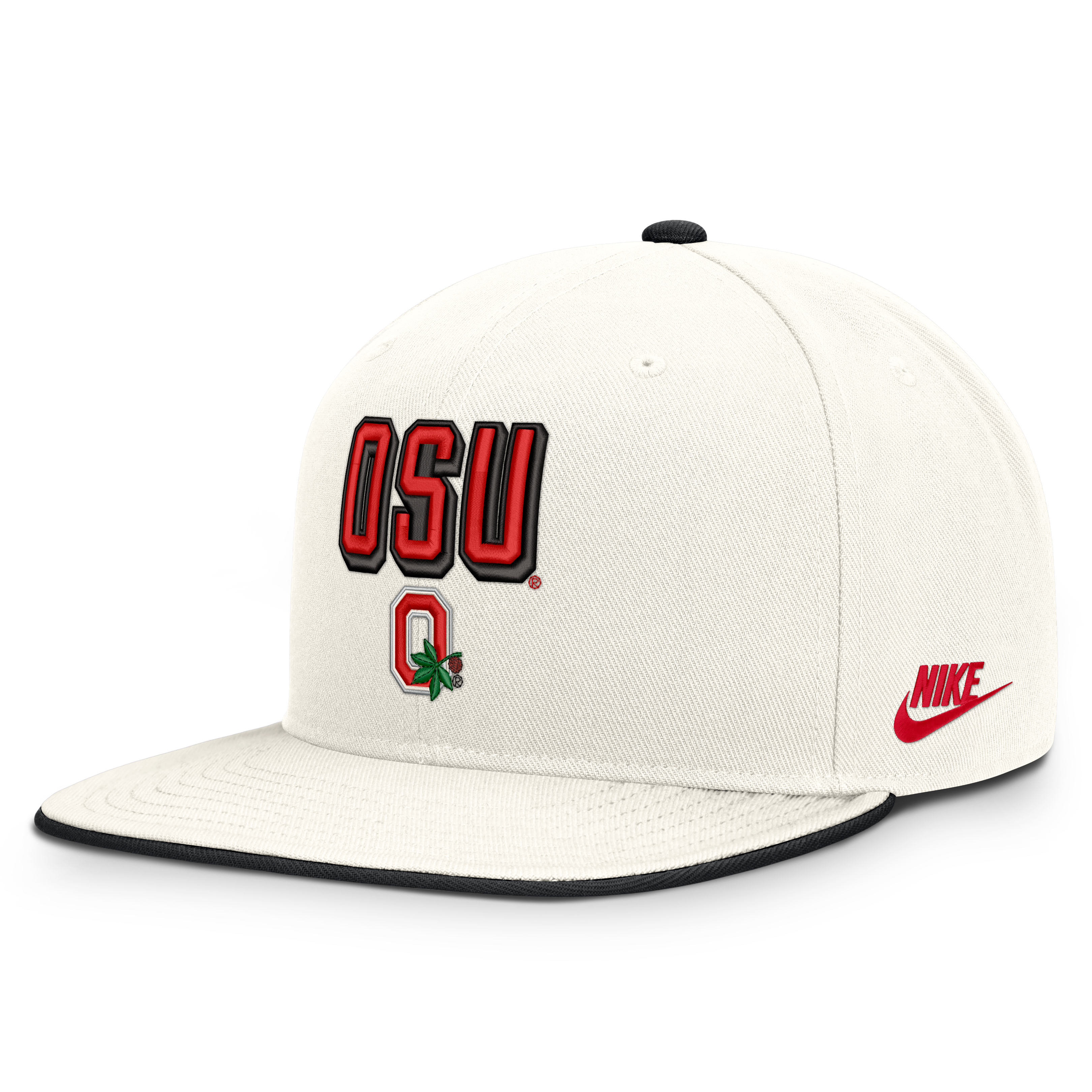 Casquette snapback Nike Pro blanche pour homme, Ohio State Buckeyes Legacy Letter & Mascot