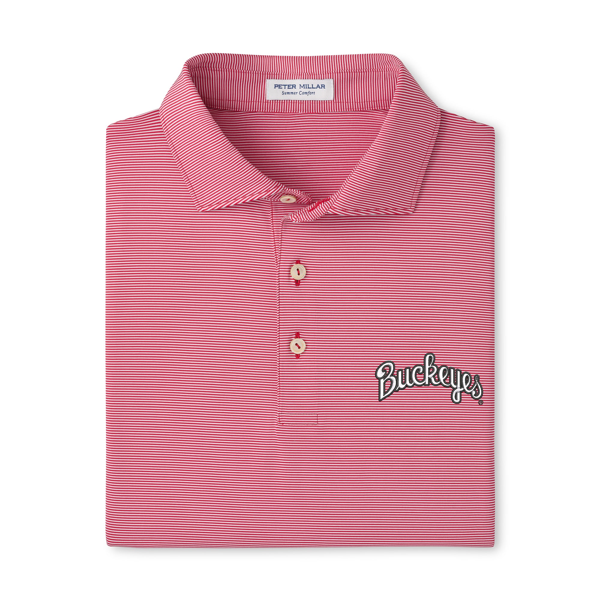 Polo de performance Peter Millar Scarlet Ohio State Buckeyes Jubilee pour homme