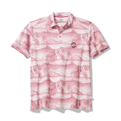 Ohio State Buckeyes Tommy Bahama Corsica Coast IslandZone Polo - Scarlet