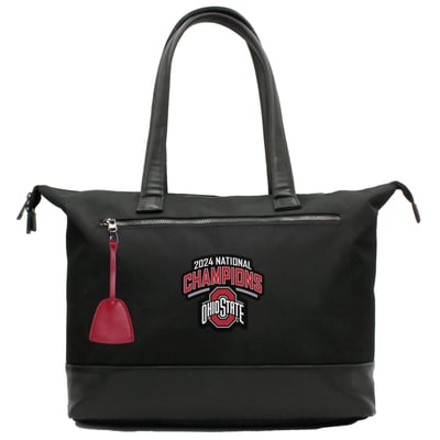Ohio State Buckeyes MOJO College Football Playoff 2024 National Champions Premium Laptop Tote Bag - Black