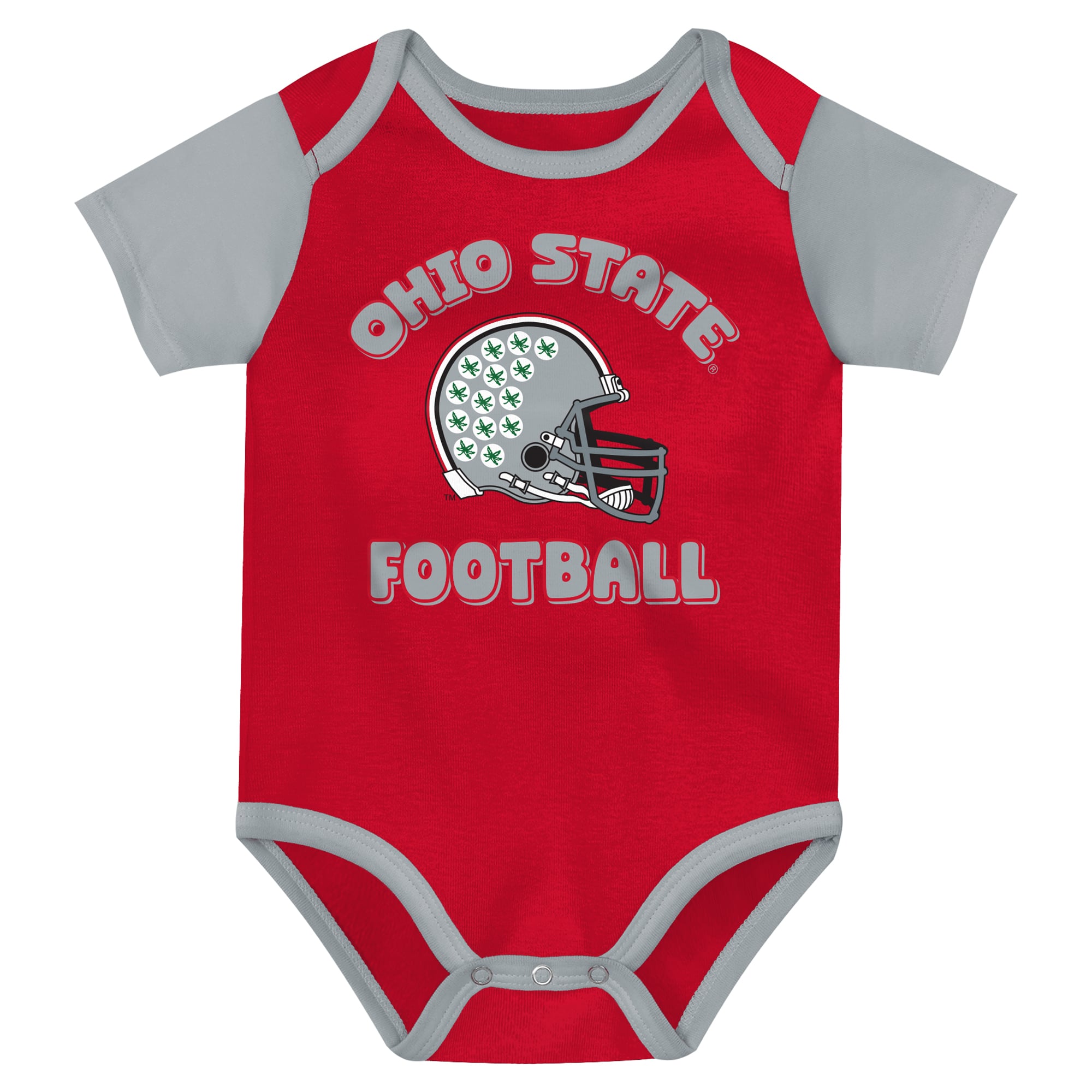 Newborn Outerstuff Red Ohio State Buckeyes Star Player Three-Piece Bodysuit Set