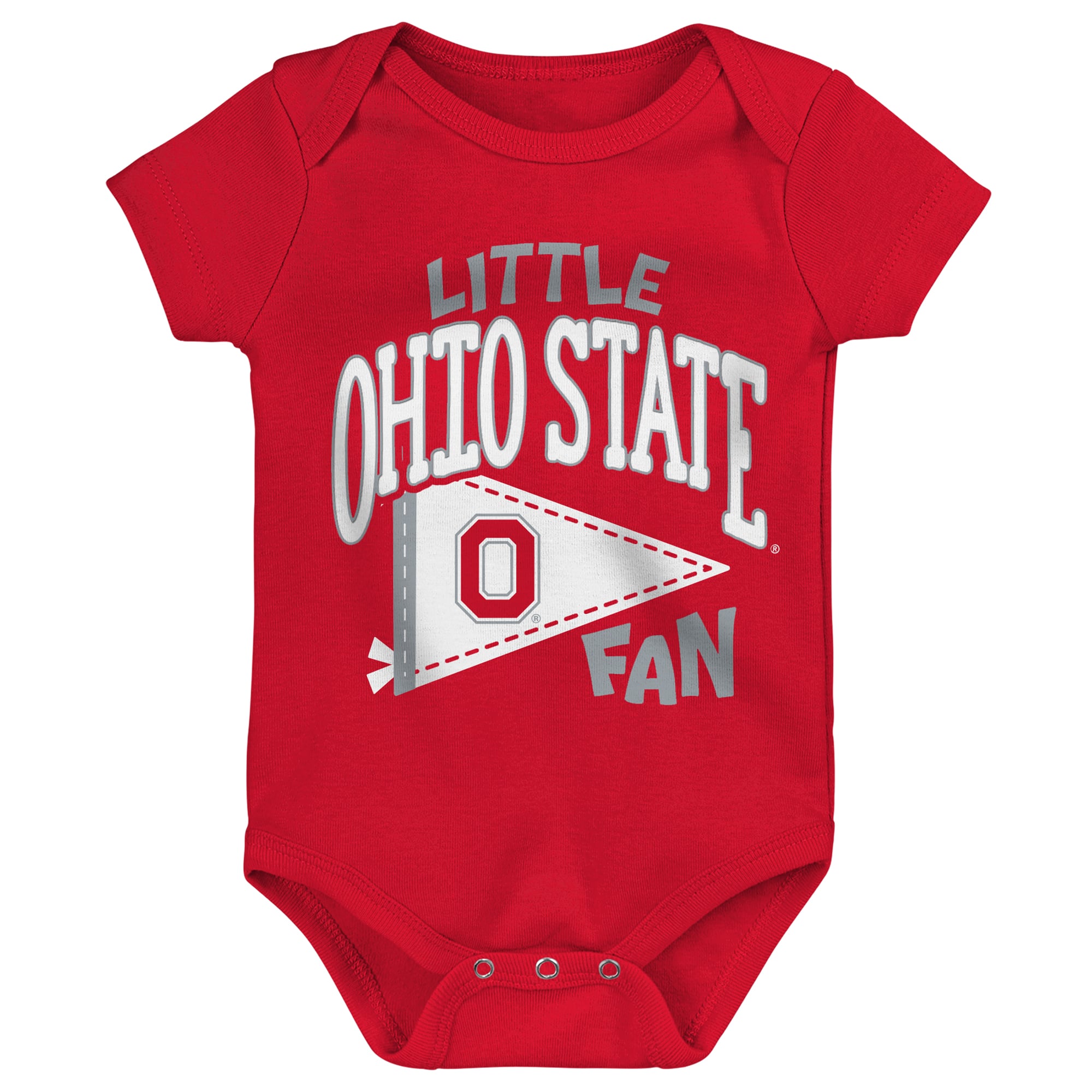 Newborn Outerstuff Scarlet Ohio State Buckeyes Little Banner Bodysuit