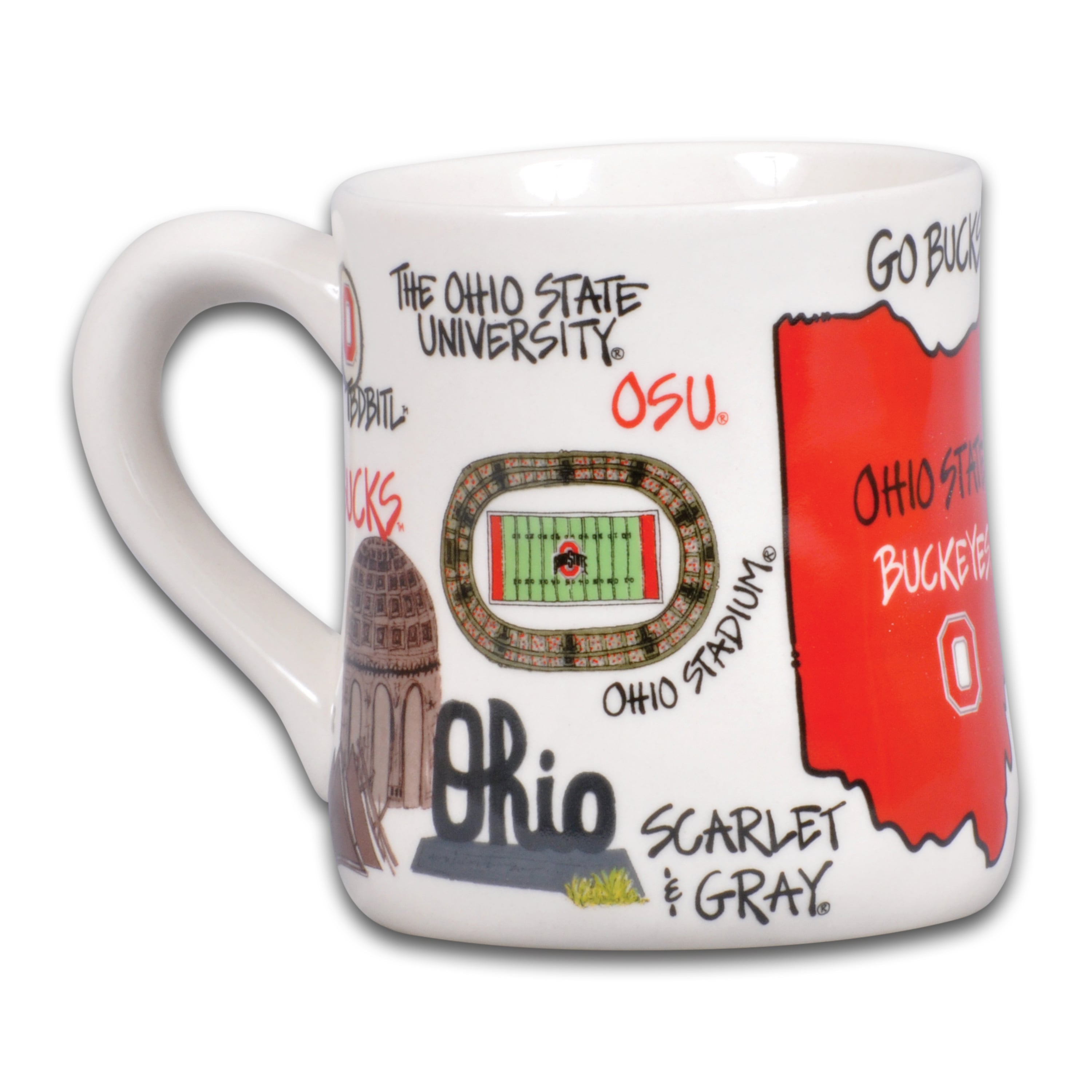 MAG OSU NONE 16 OZ NEW HOMETOWN MUG CUPMUGCER
