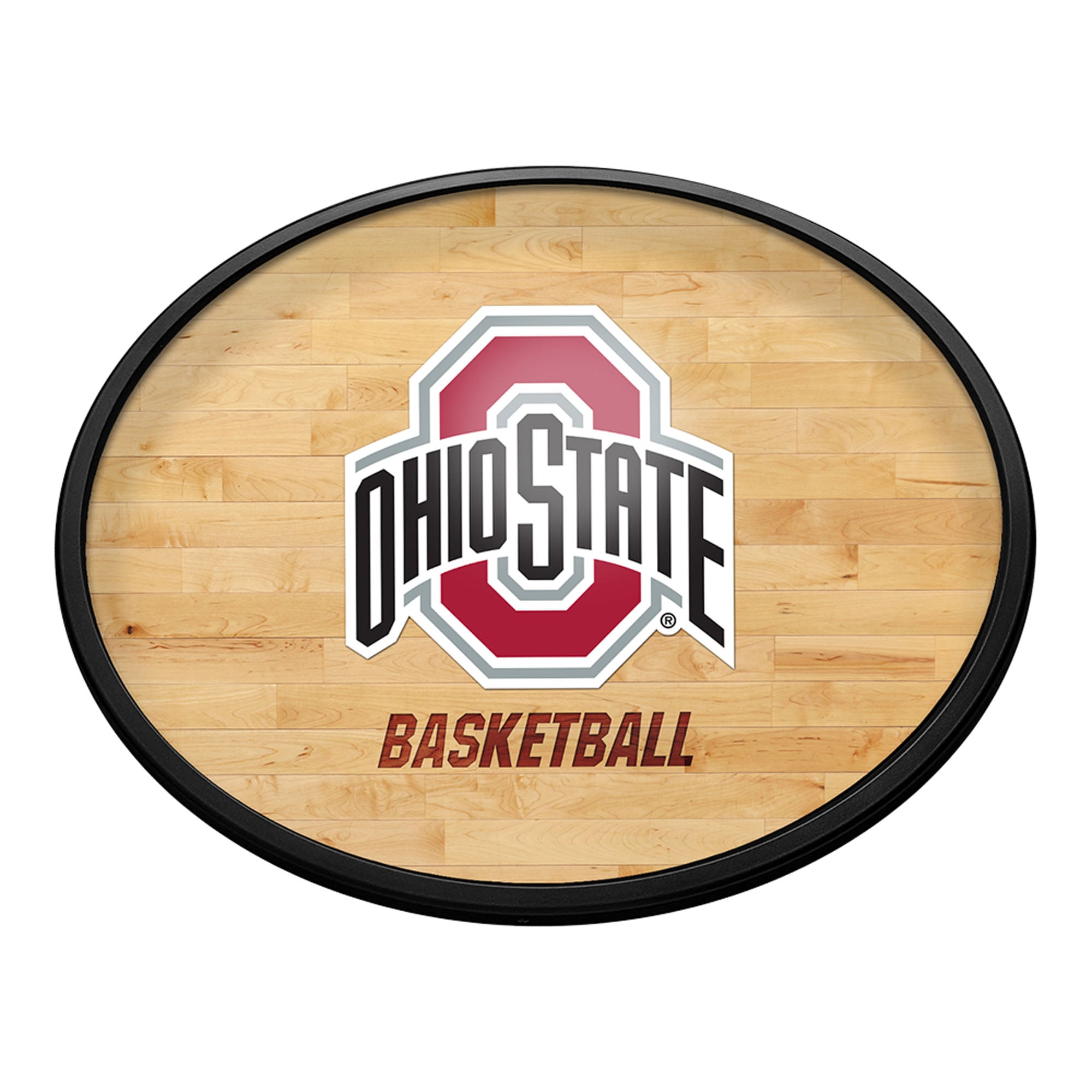 Ohio State Buckeyes 18'' x 14'' Basketball Slimline Illuminated Wall Sign
