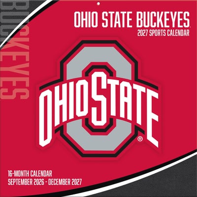 Ohio State Buckeyes 2027 12” x 12” Team Wall Calendar