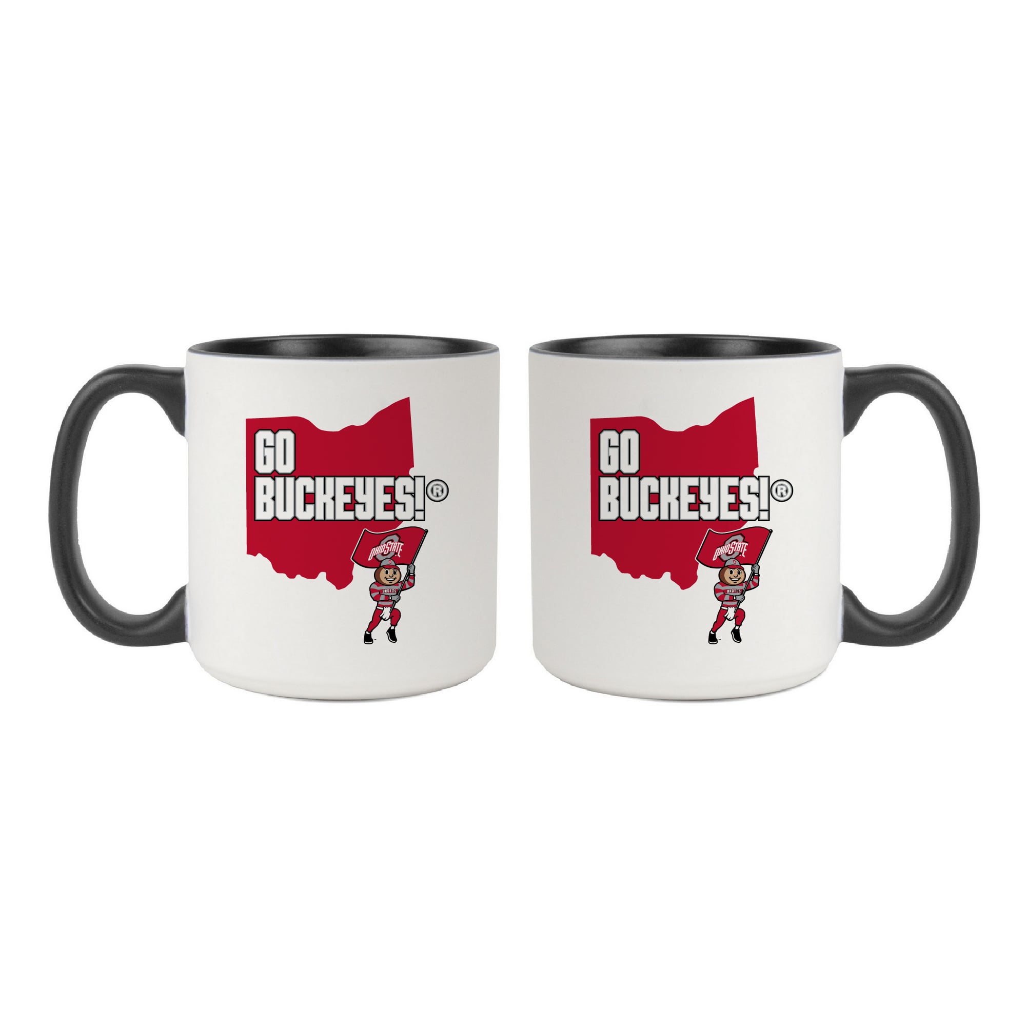 Lot de 2 tasses Ohio State Buckeyes de 59 cl « Mon État »