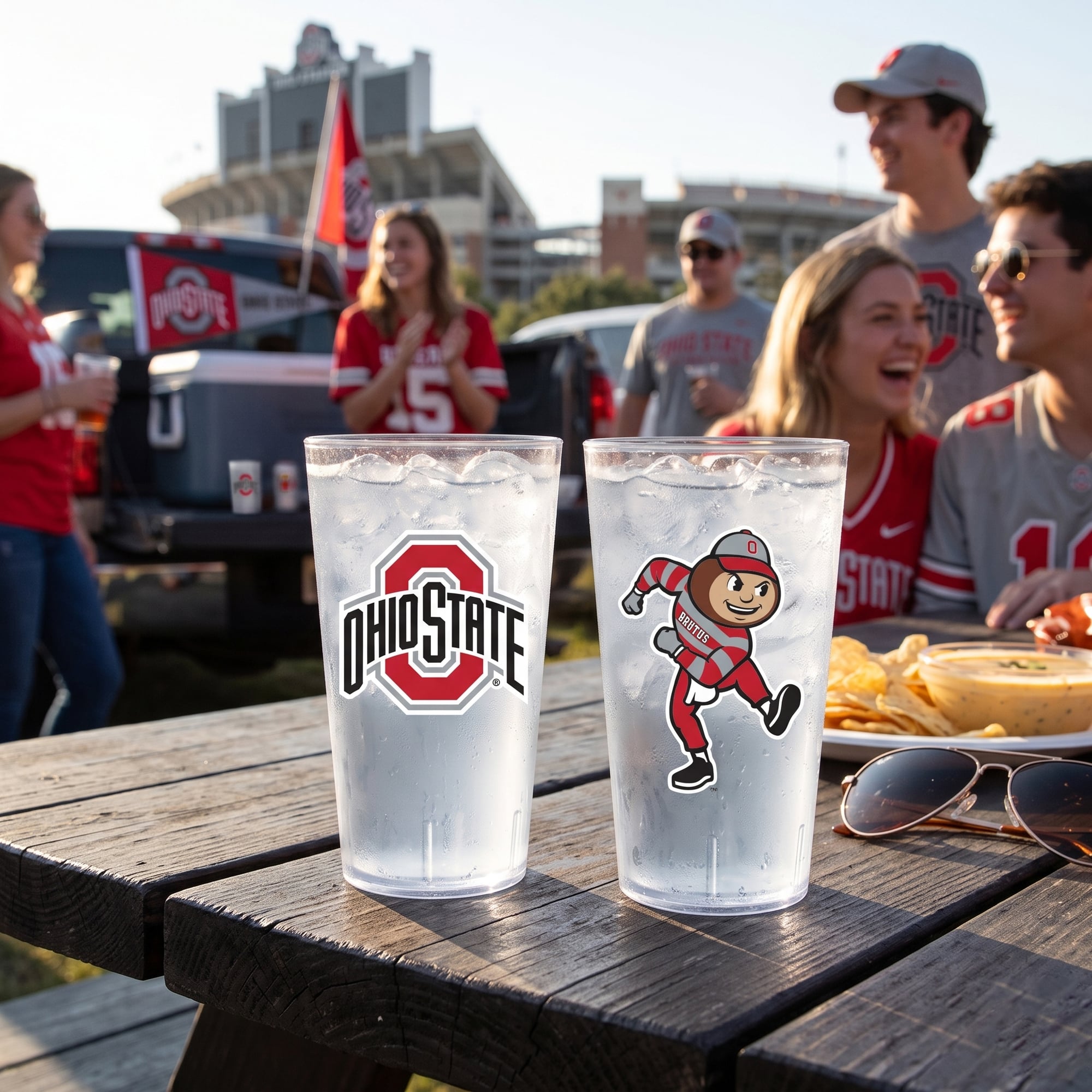 Ohio State Buckeyes 24oz. Two-Pack Tritan Tumbler Set