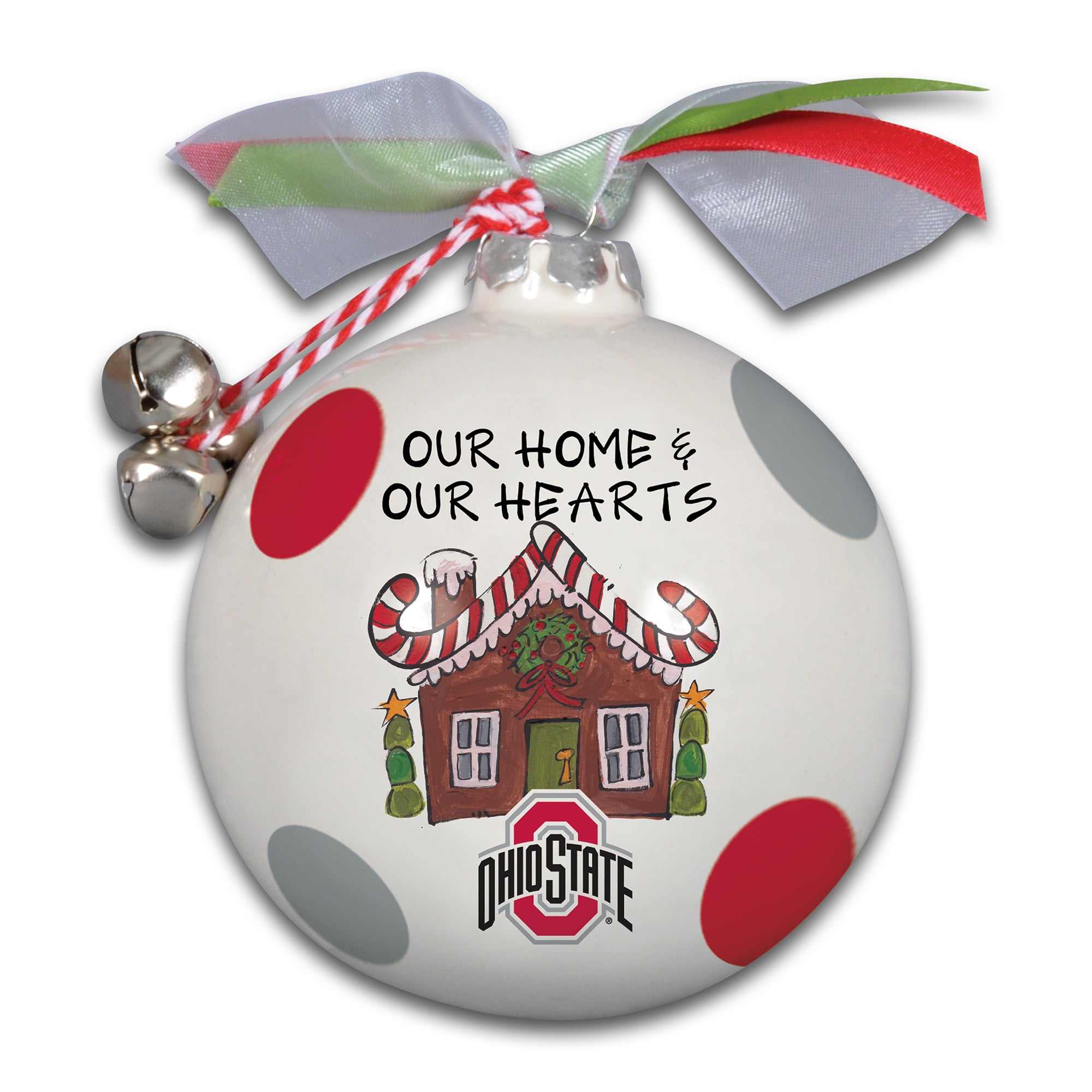 Ornement Maison et Cœurs des Ohio State Buckeyes