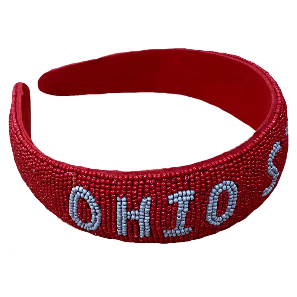 Ohio State University OSU Beaded Headband Hand Beaded NWT Buckeyes Ohio State Buckeyes Minerva Headband main image 4