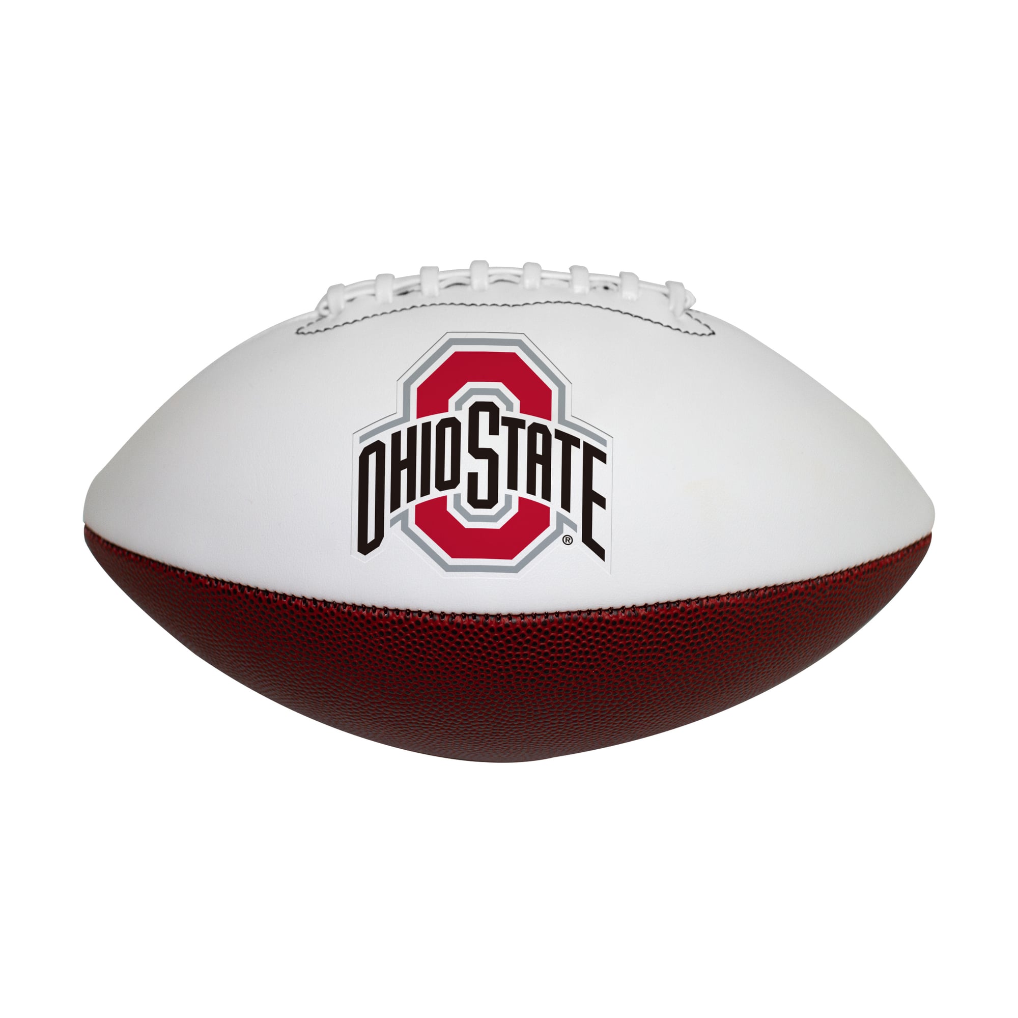 Ballon de football américain officiel des Ohio State Buckeyes, taille réelle, avec logo et autographe