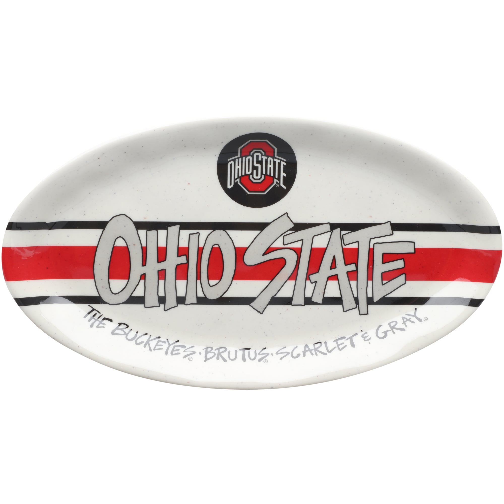 Plat de cuisine ovale Ohio State Buckeyes