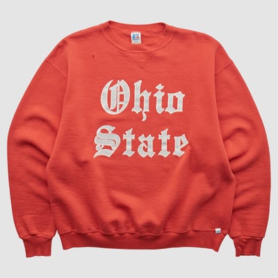 Ohio State Buckeyes Russell 90s Pullover Sweatshirt - Red - XS by Fanatics Real Vintage