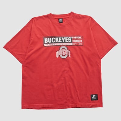 Ohio State Buckeyes Starter 2000s T-shirt - Red - 2XL by Fanatics Real Vintage