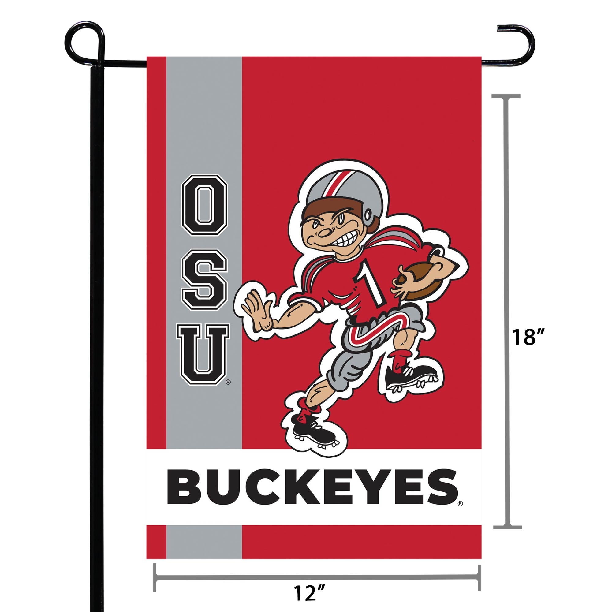 Drapeau de jardin de l'équipe Ohio State Buckeyes