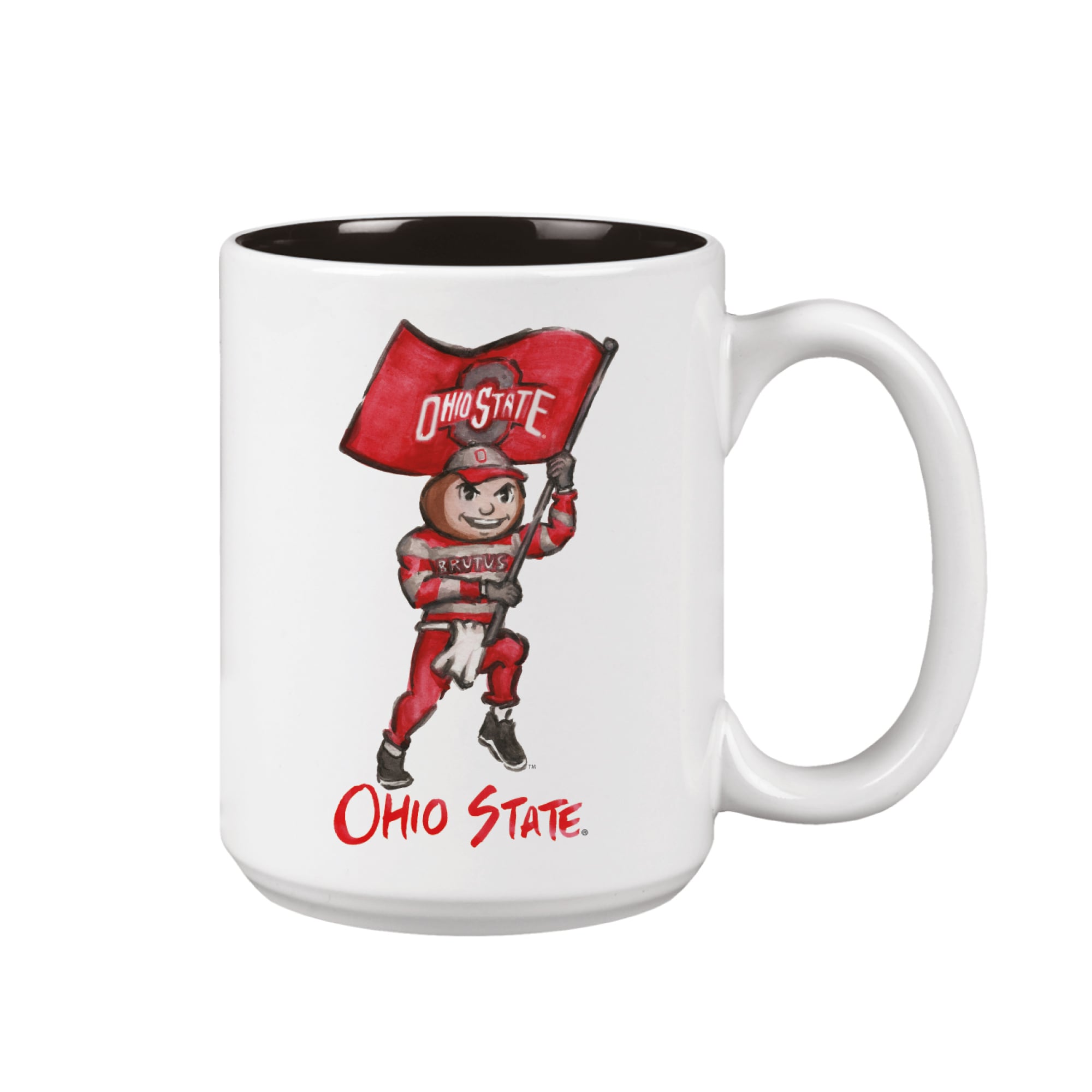 Ohio State Buckeyes Two-Piece 15oz. Laura Wilcox Mascot Mug Set