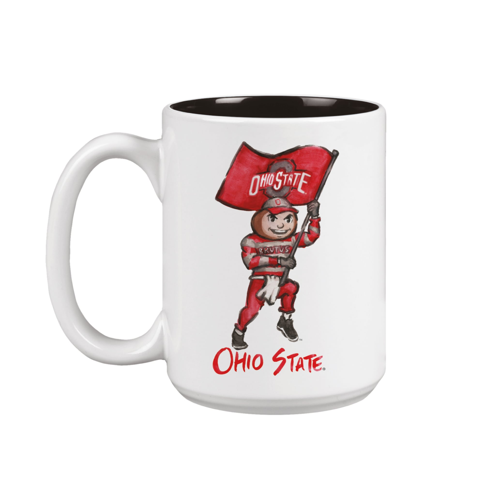 Ohio State Buckeyes Two-Piece 15oz. Laura Wilcox Mascot Mug Set