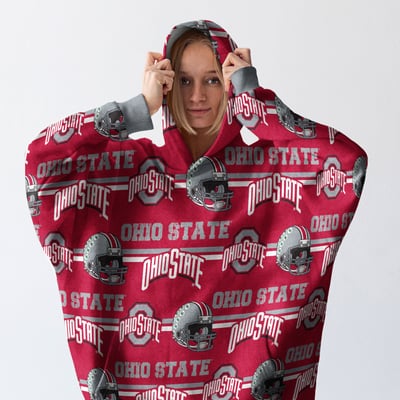 Ohio State Buckeyes Pegasus Wave Ultra Soft Fan Cape