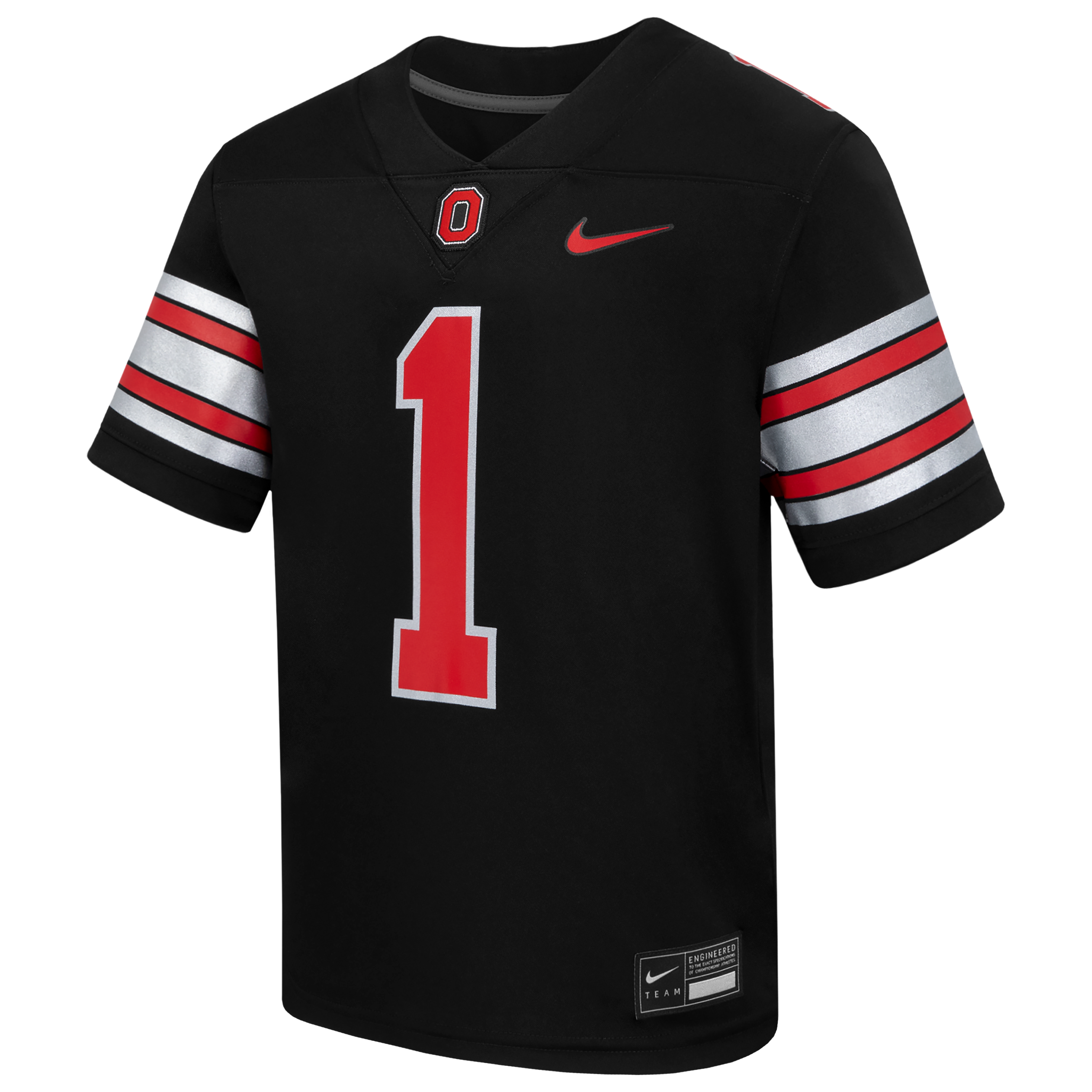 Maillot de football réplique Nike Scarlet Ohio State Buckeyes pour enfants d'âge préscolaire