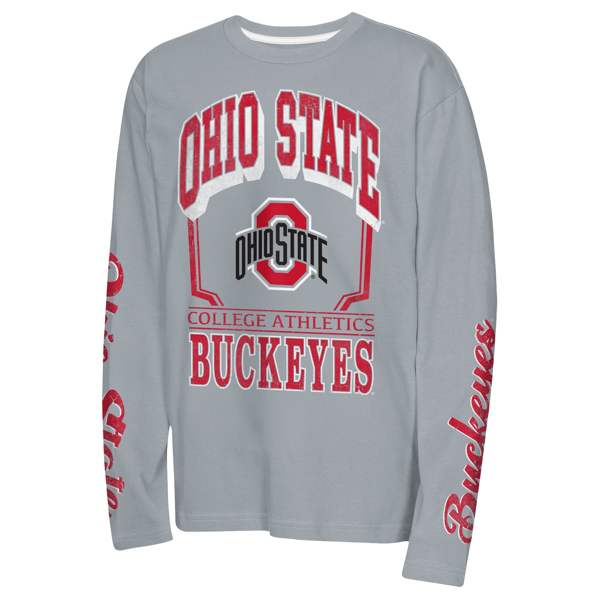 Preschool Outerstuff Scarlet/Gray Ohio State Buckeyes The Mix 2.0 3-in-1 Combo T-Shirt