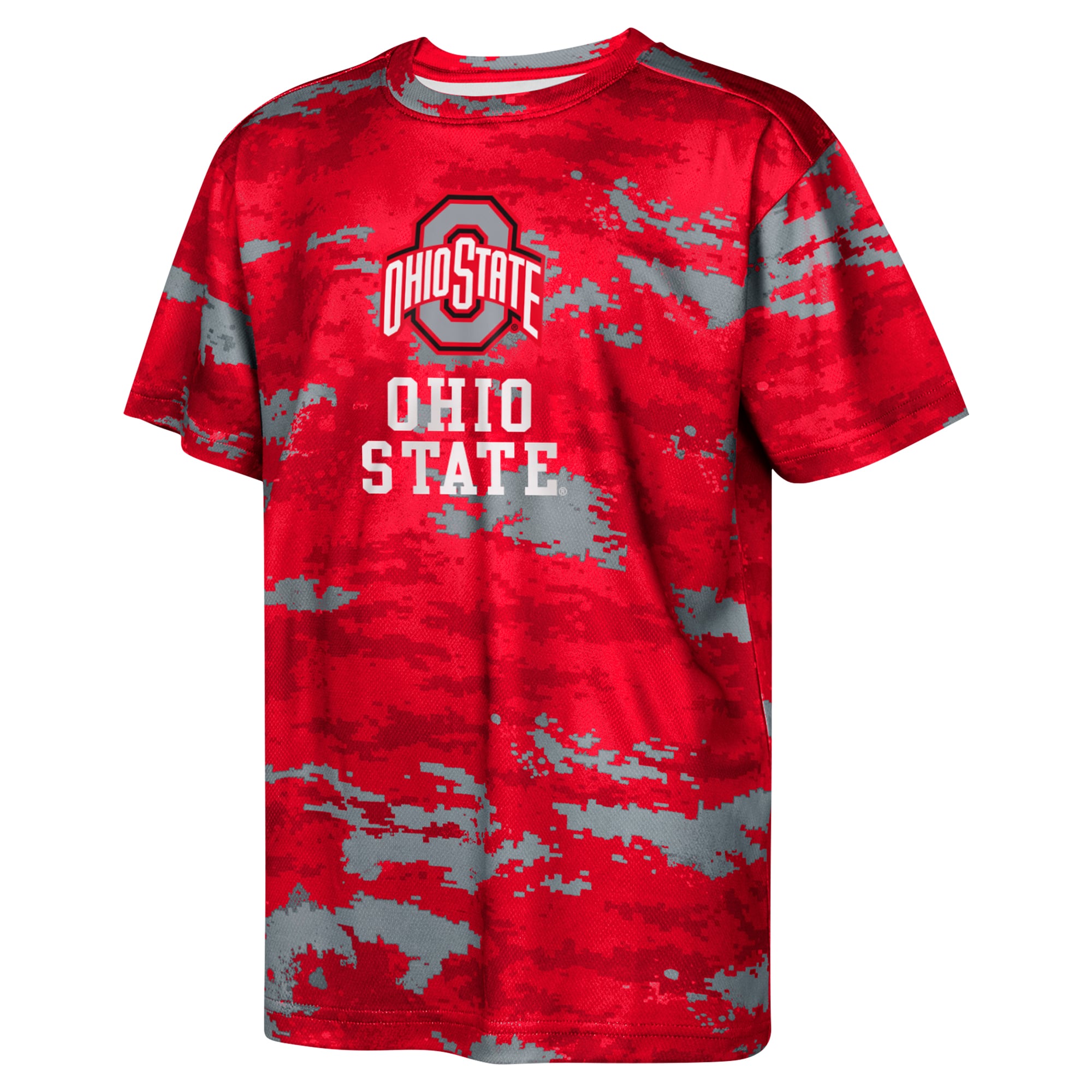 T-shirt d'entraînement des Ohio State Buckeyes Scarlet pour enfants d'âge préscolaire