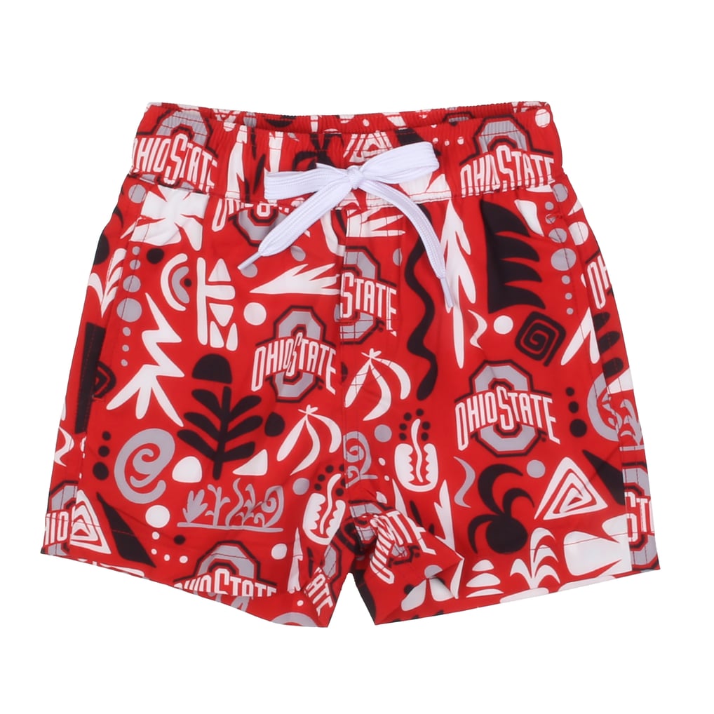  Ohio State Buckeyes Wes & Willy Preschool Allover Print Tribal Swim Shorts - Scarlet