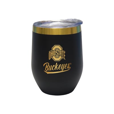 Ohio State Buckeyes The Memory Company 12oz. Stainless Steel Gold Lettering Stemless Wine Tumbler