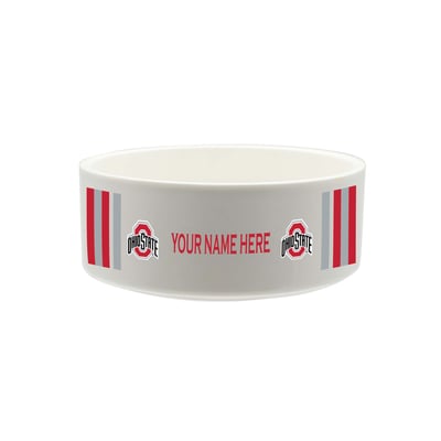 Ohio State Buckeyes The Memory Company 35oz. Personalized Ceramic Pet Bowl