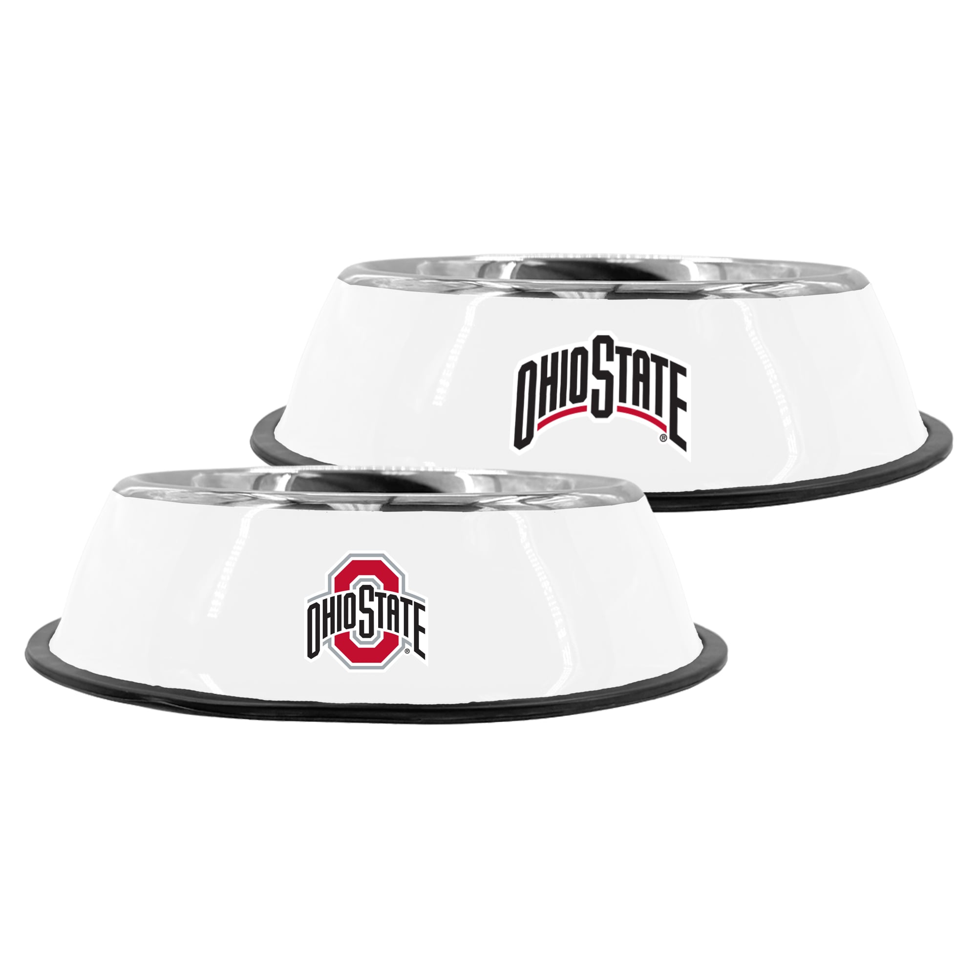 Gamelle pour animaux de compagnie The Memory Company Ohio State Buckeyes en acier inoxydable de 23 cm