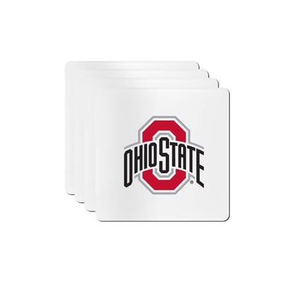 Ohio State Buckeyes The Memory Company Square Ceramic Coaster Set