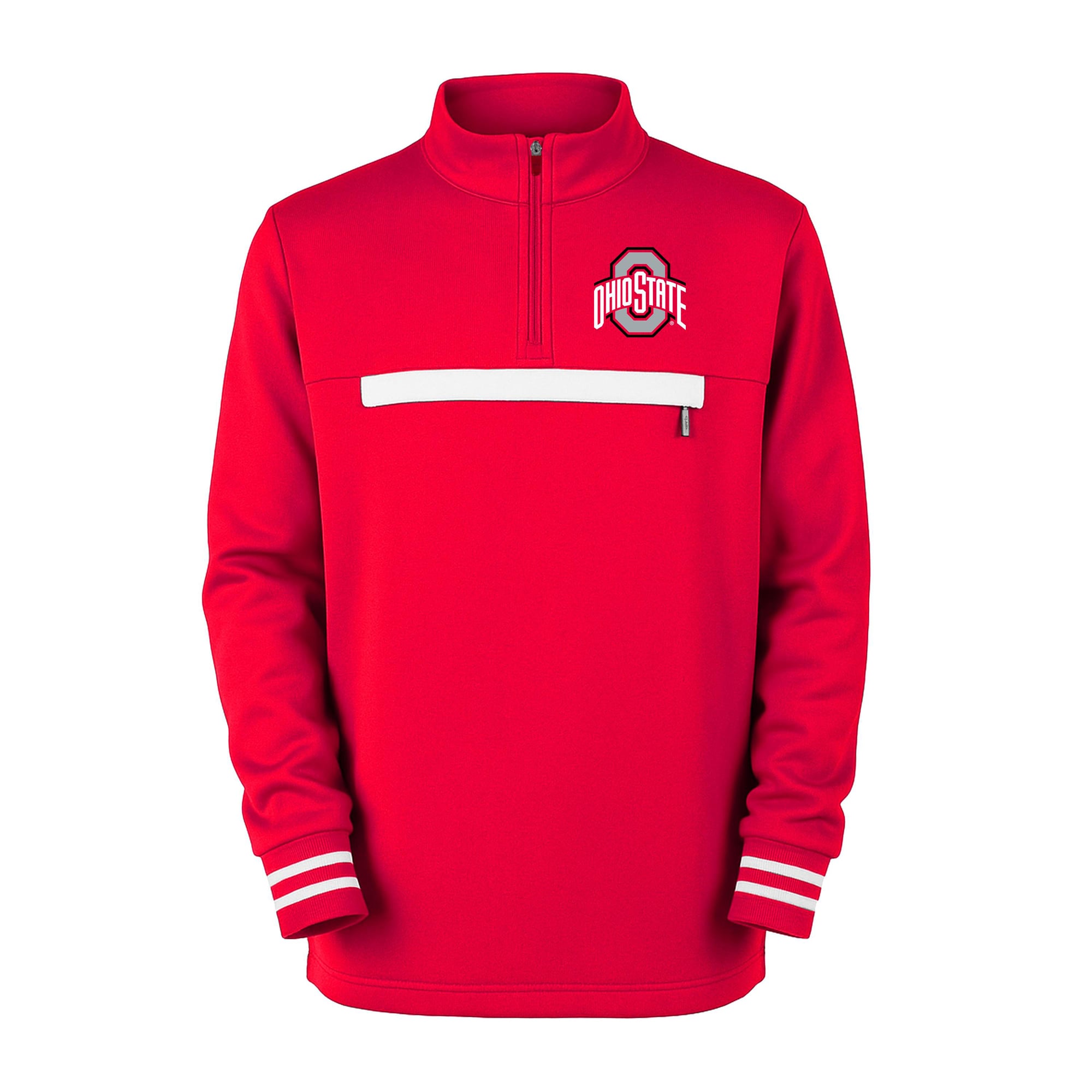 Toddler Garb Scarlet Ohio State Buckeyes Atlas Quarter-Zip Tri-Blend Pullover
