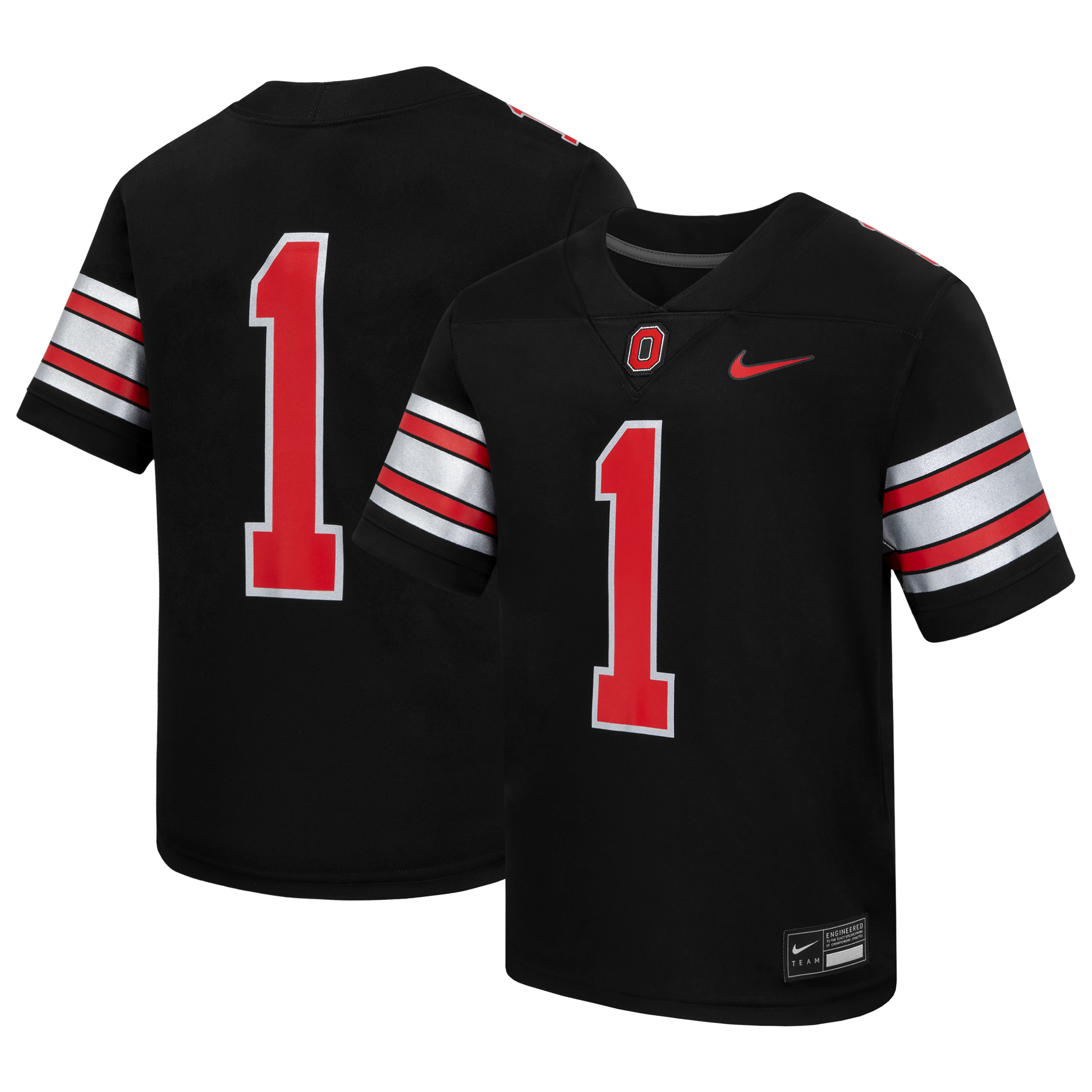 Toddler Nike Black Ohio State Buckeyes Alternate Replica Football Jersey
