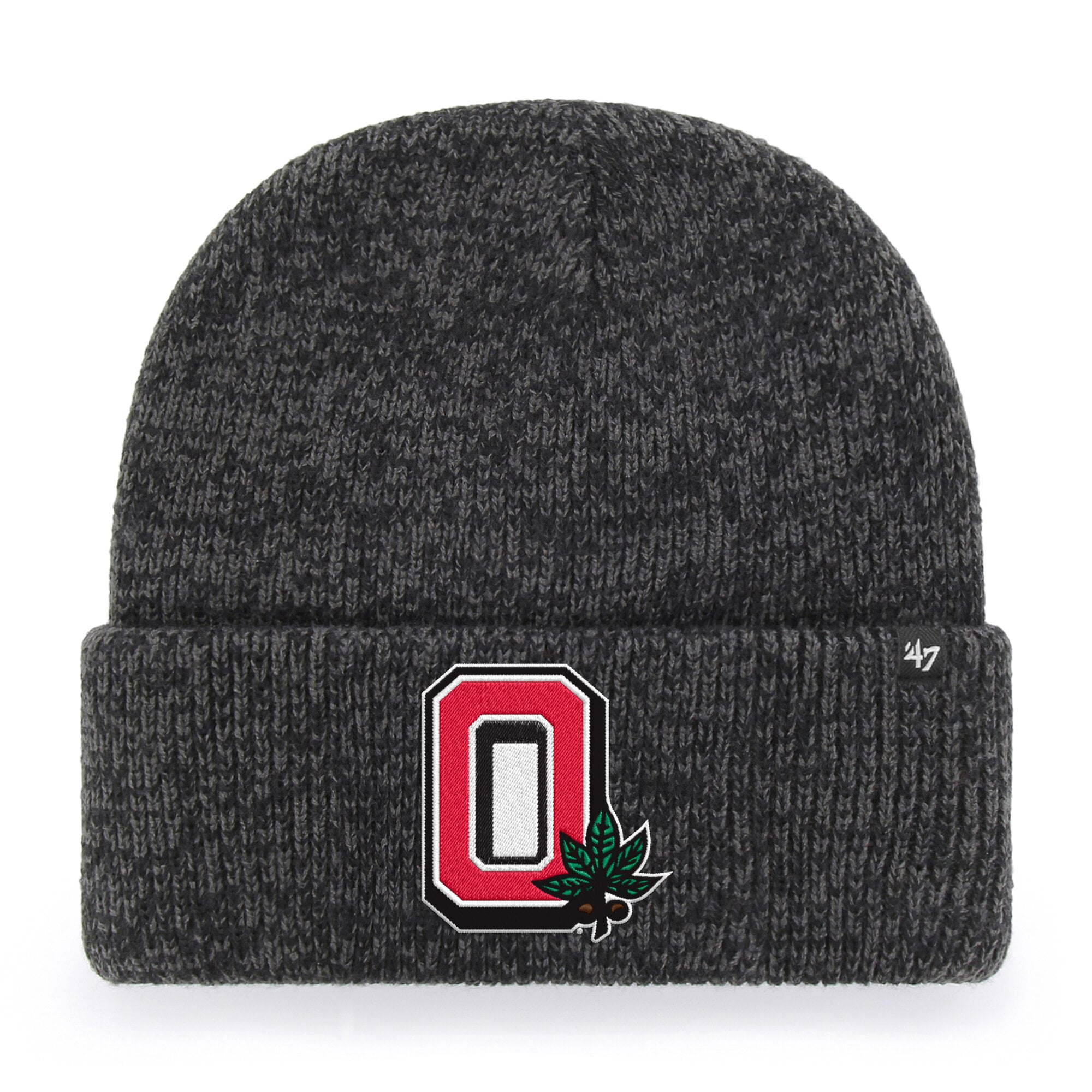 Bonnet unisexe noir Ohio State Buckeyes Brain Freeze à revers