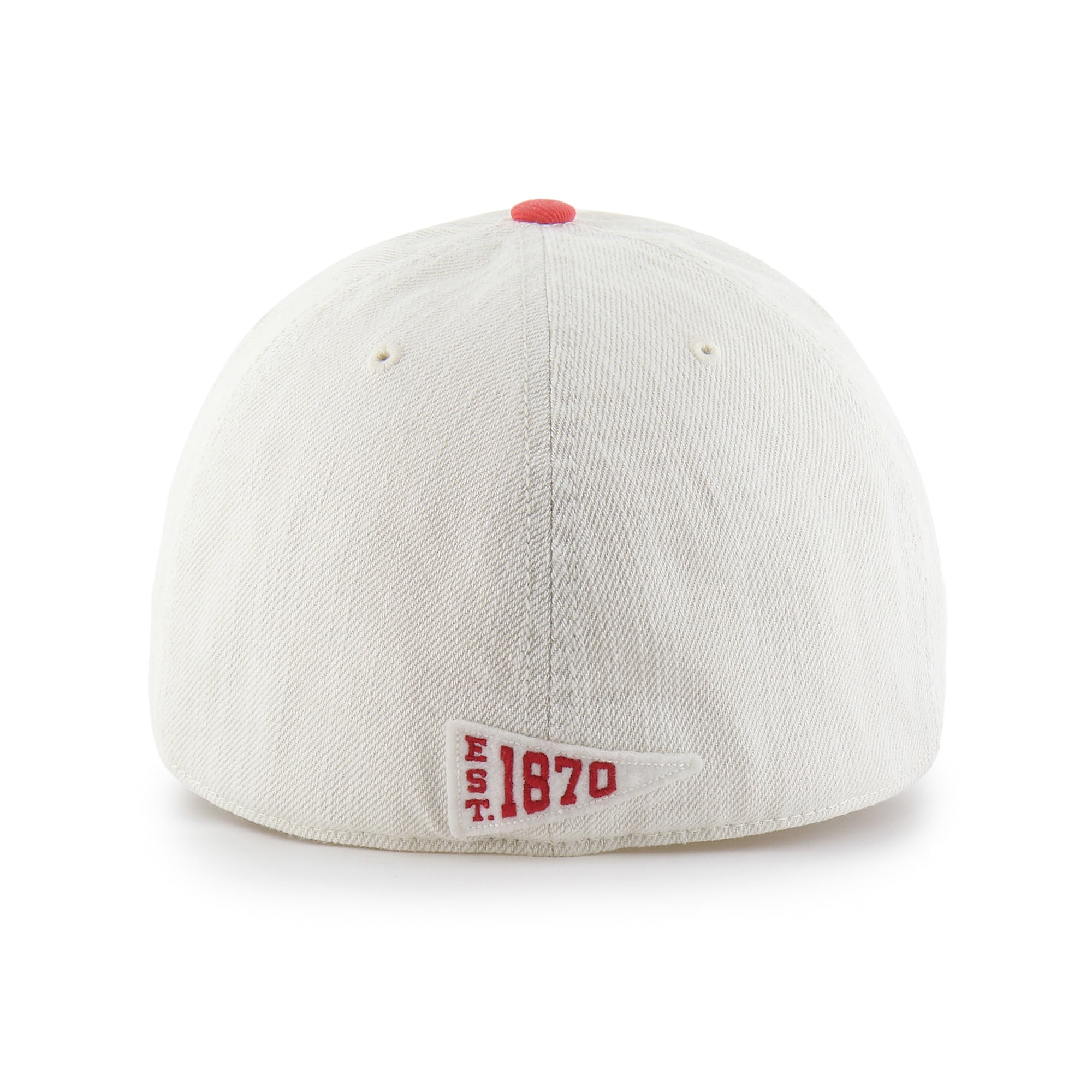 Casquette unisexe '47 Cream Ohio State Buckeyes Well Worn Clean Up Stretch Fit