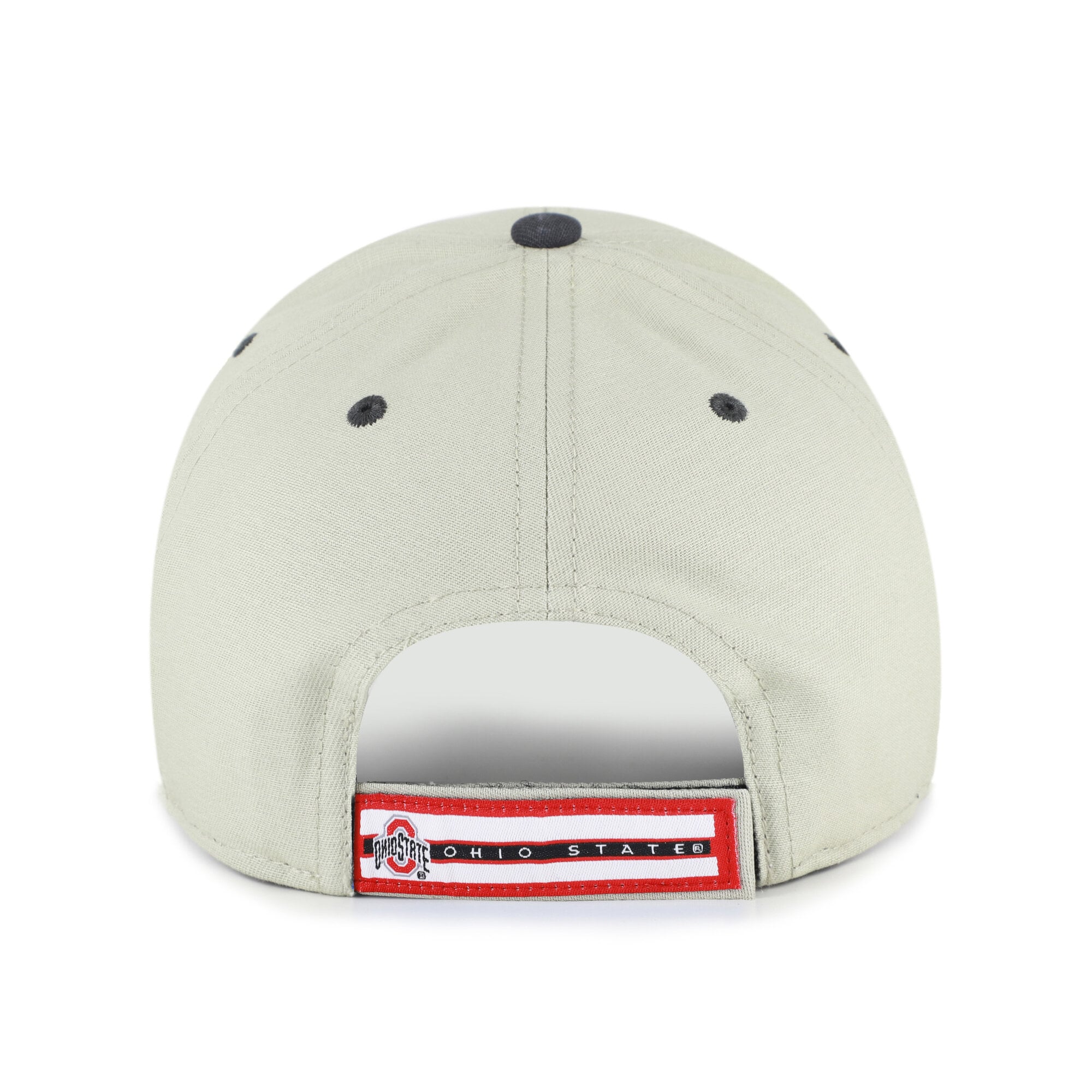 Casquette unisexe ajustable '47 grise/noire Ohio State Buckeyes avec inscription demi-bloc MVP