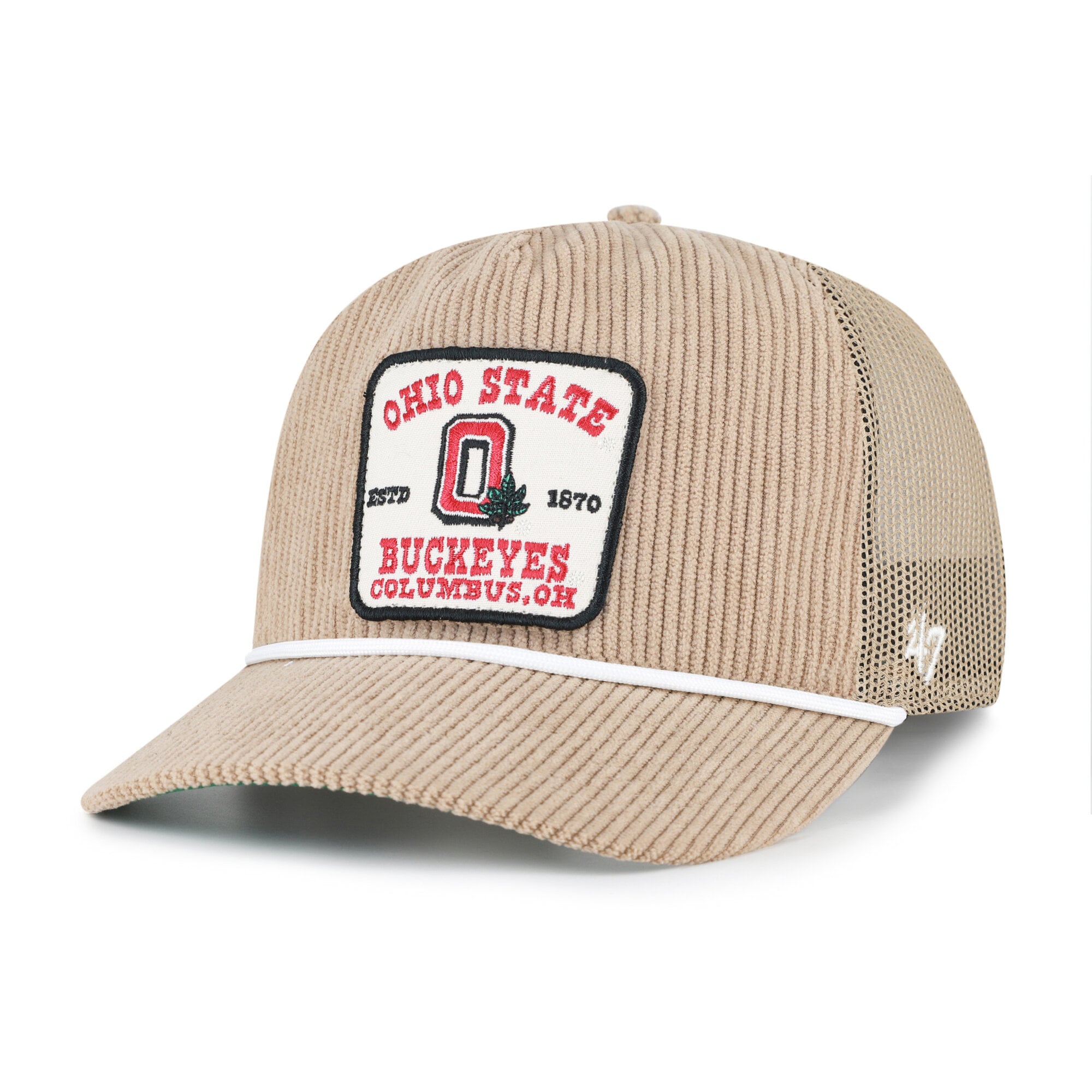 Casquette unisexe '47 kaki Ohio State Buckeyes Cordlandia Hitch ajustable