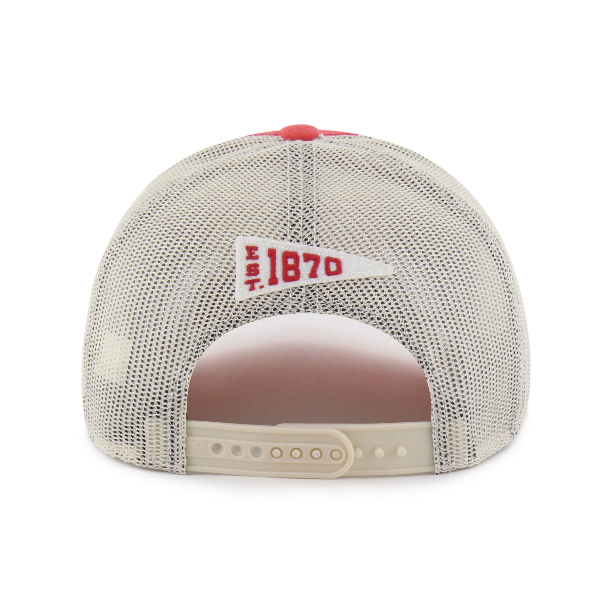 Unisex '47 Red Ohio State Buckeyes Egremont Well-Worn Adjustable Trucker Hat