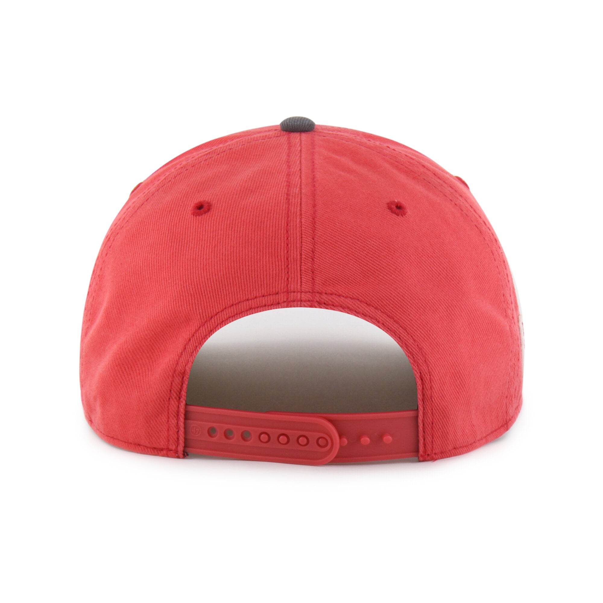 Casquette unisexe '47 rouge/noir Ohio State Buckeyes bien usée Calderwood Hitch ajustable