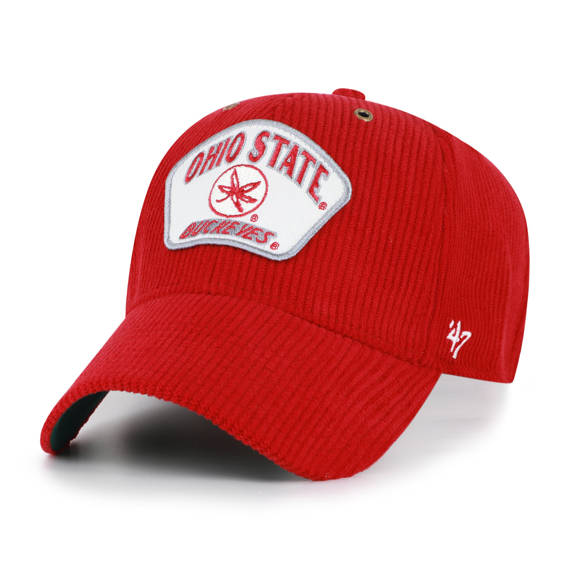 Casquette unisexe ajustable '47 Scarlet Ohio State Buckeyes Accordia en velours côtelé MVP