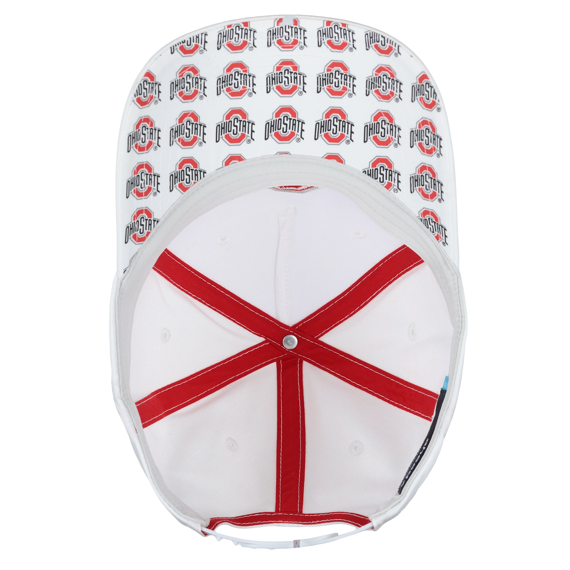 Unisex Ahead White Ohio State Buckeyes The Sideline Adjustable Hat