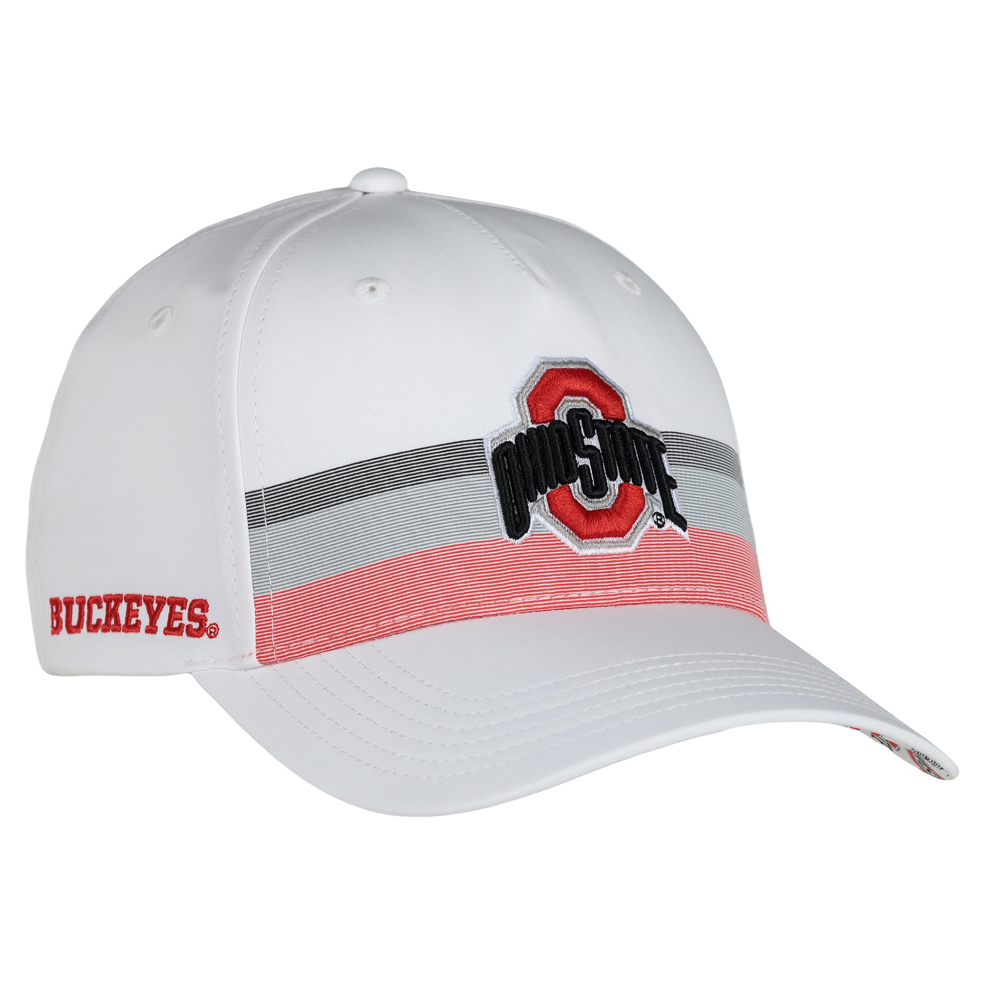 Unisex Ahead White Ohio State Buckeyes The Sideline Adjustable Hat