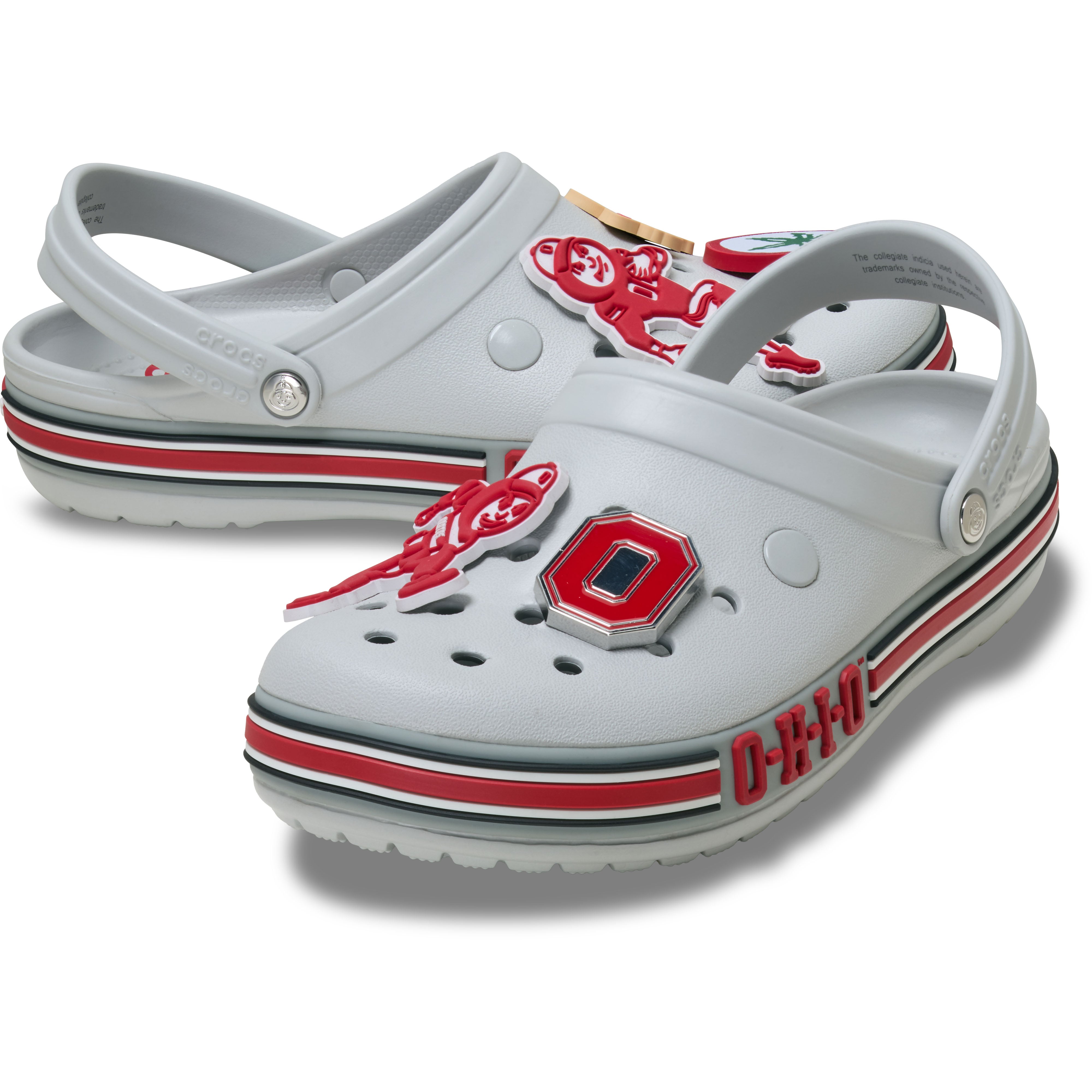 Unisex Crocs  Gray Ohio State Buckeyes Classic Clog