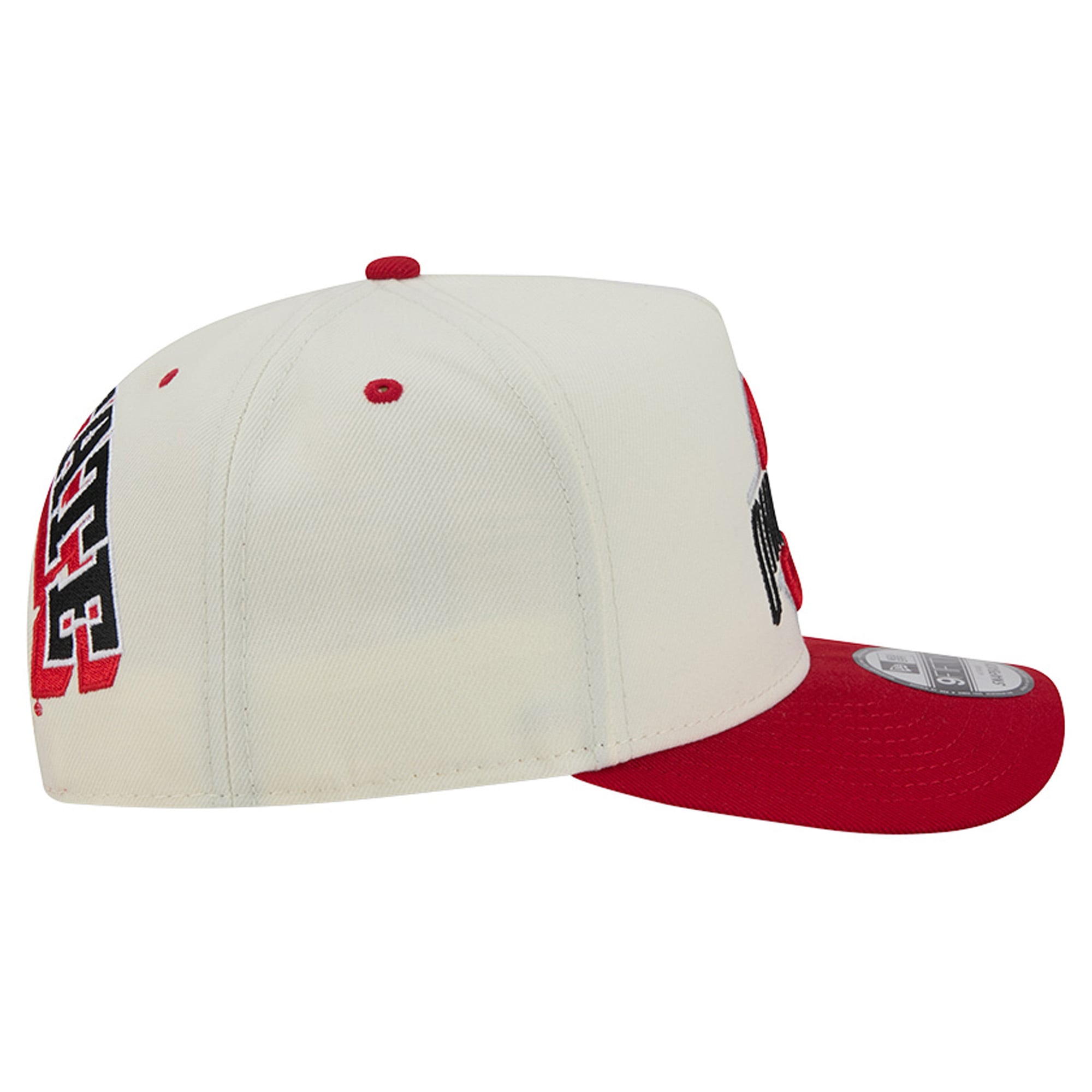 Unisex New Era White/Scarlet Ohio State Buckeyes A-Frame 9FIFTY Snapback Hat